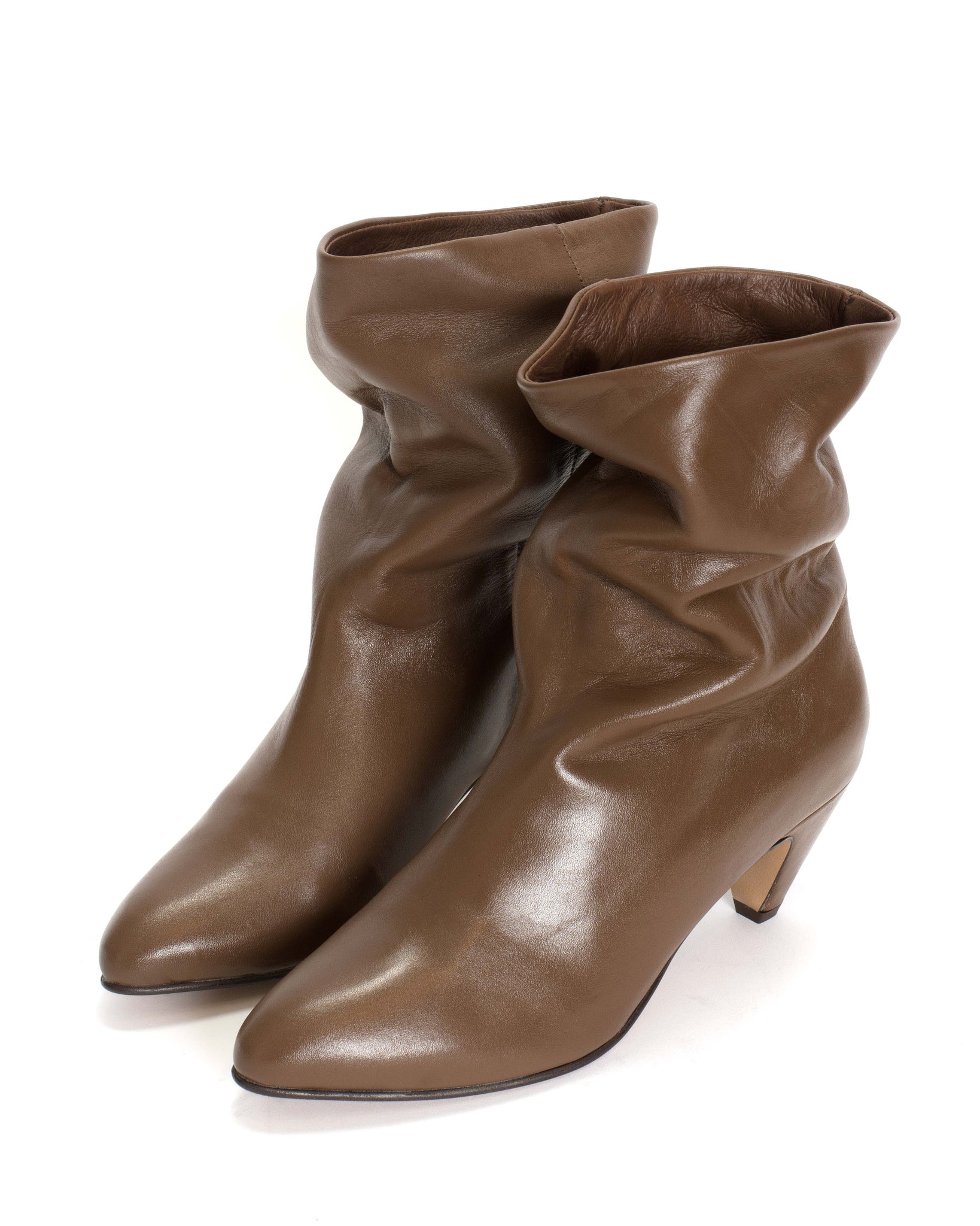 Vully 50 stiletto Soft calf Dark taupe - Anonymous Copenhagen