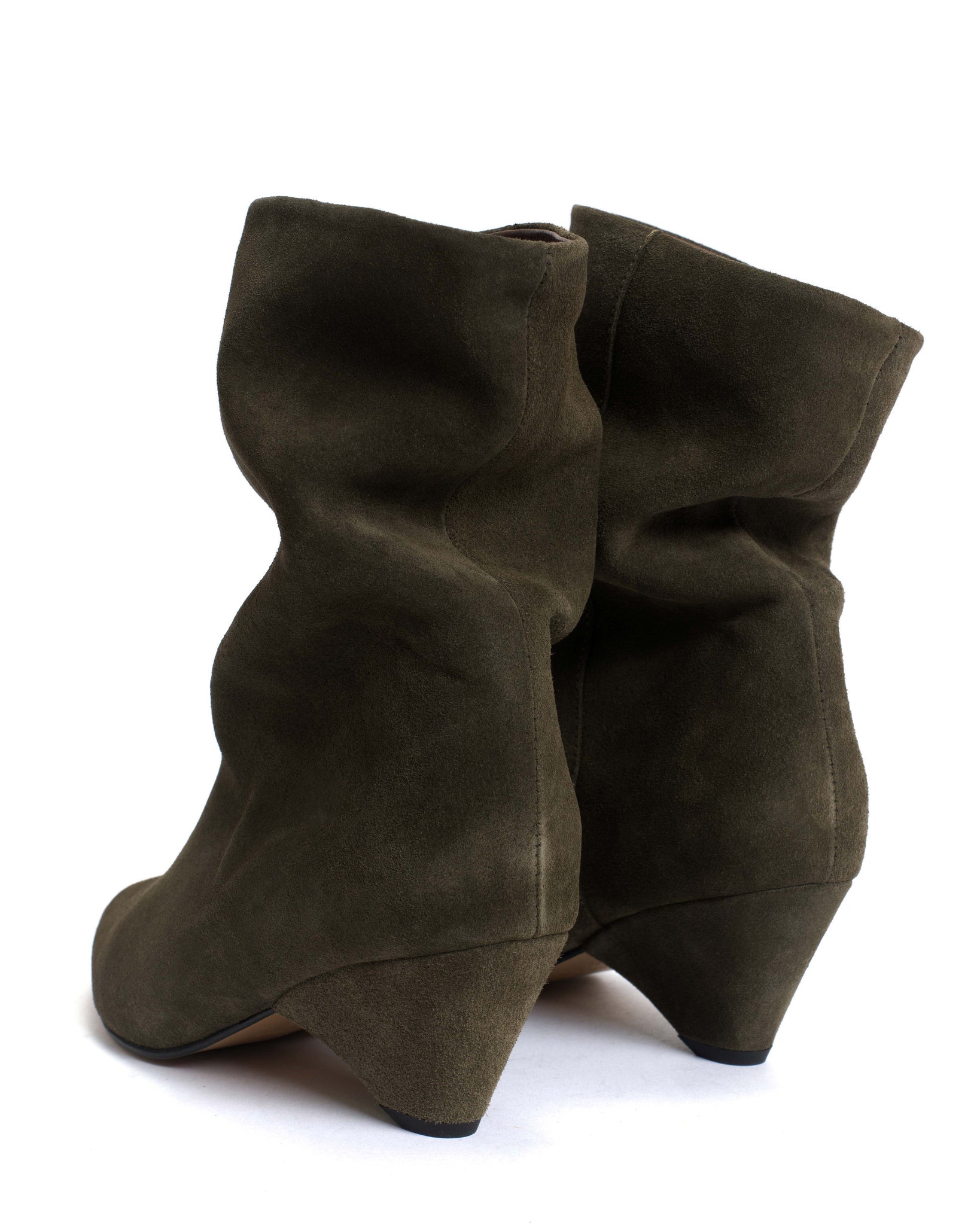 Vully 50 Triangle Calf Suede Moss green - Anonymous Copenhagen