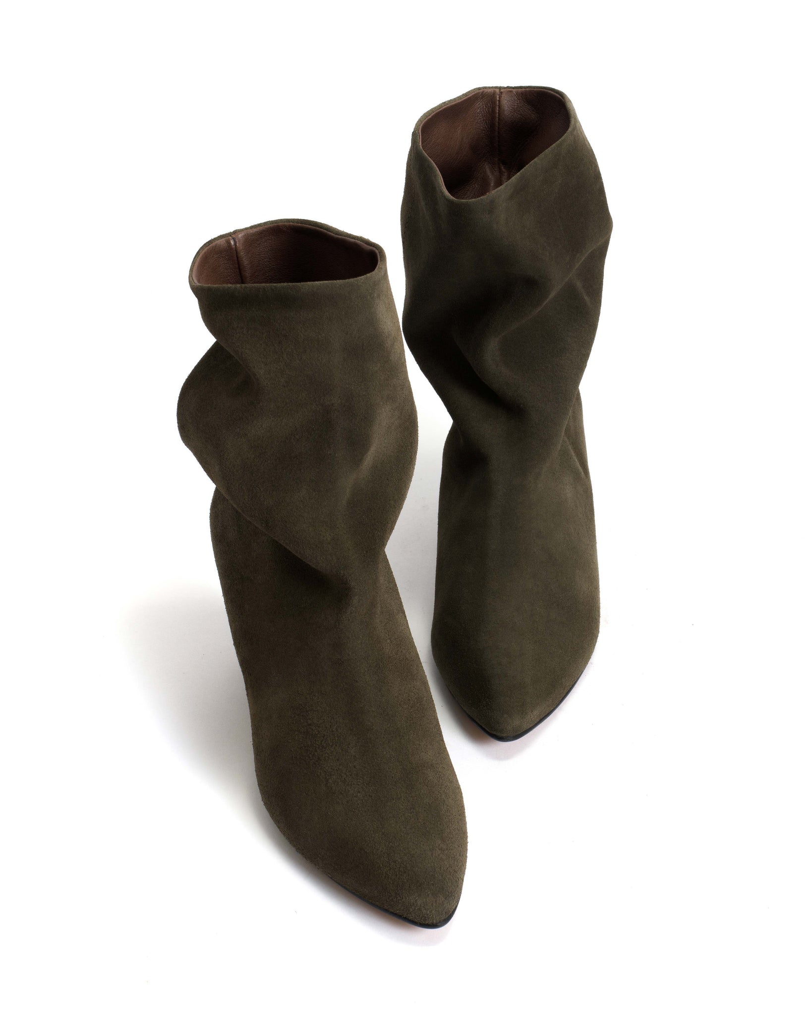 Vully 50 Triangle Calf Suede Moss green - Anonymous Copenhagen