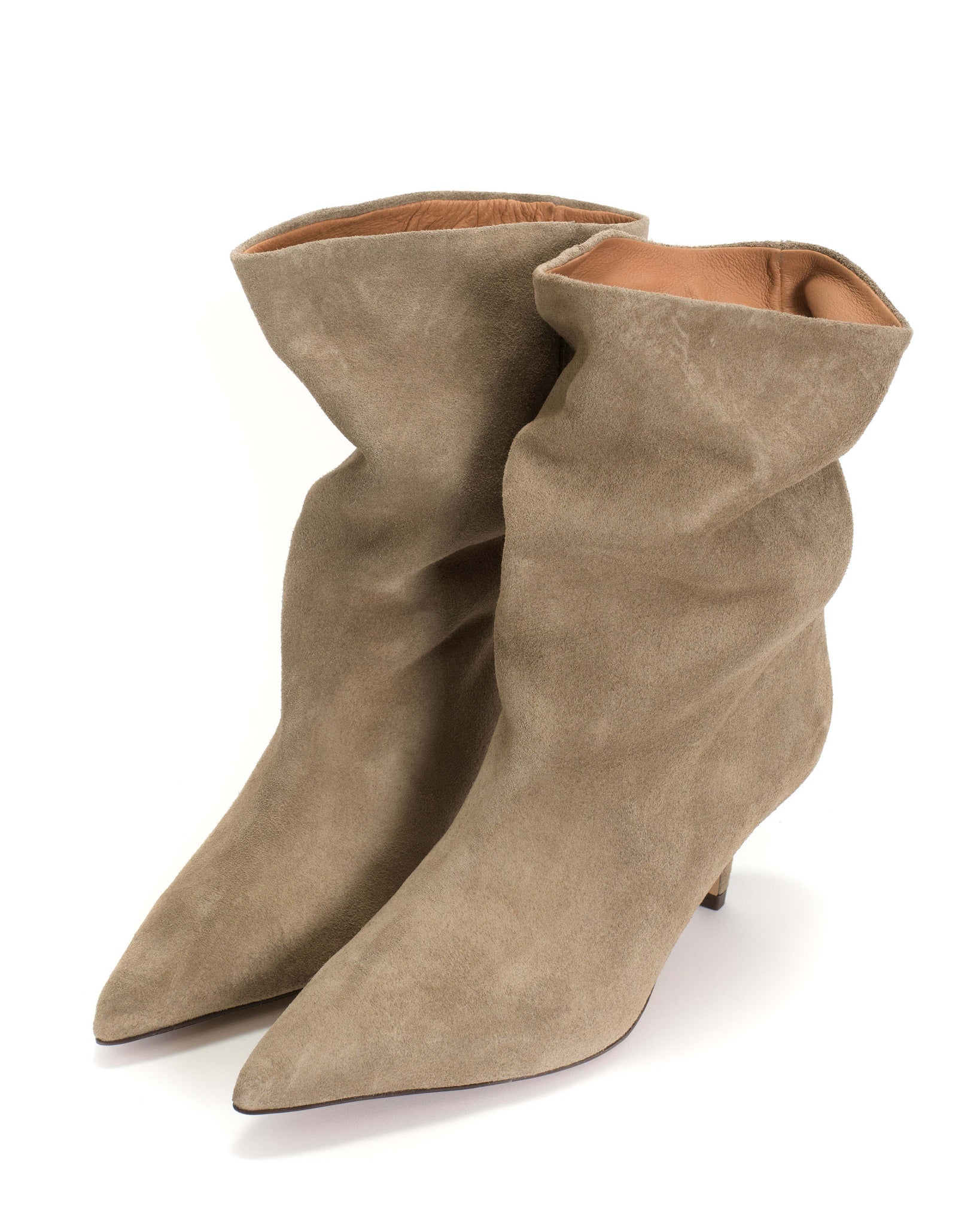 Vully 55 pin Calf suede Mushroom - Anonymous Copenhagen