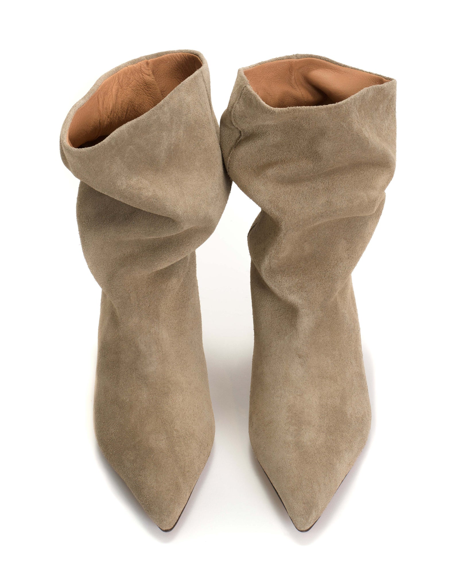 Vully 55 pin Calf suede Mushroom - Anonymous Copenhagen