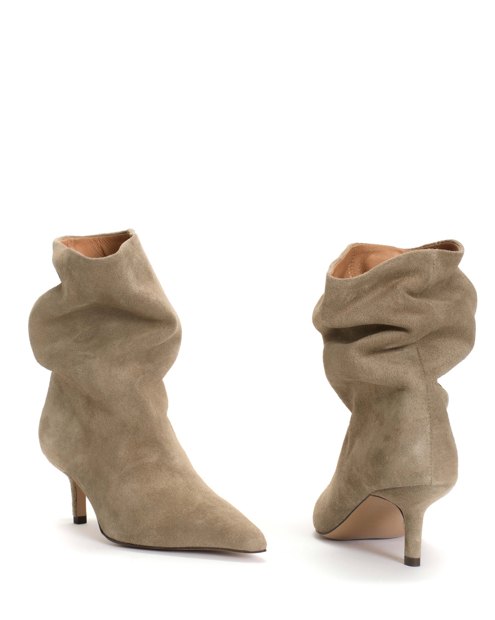 Vully 55 pin Calf suede Mushroom - Anonymous Copenhagen