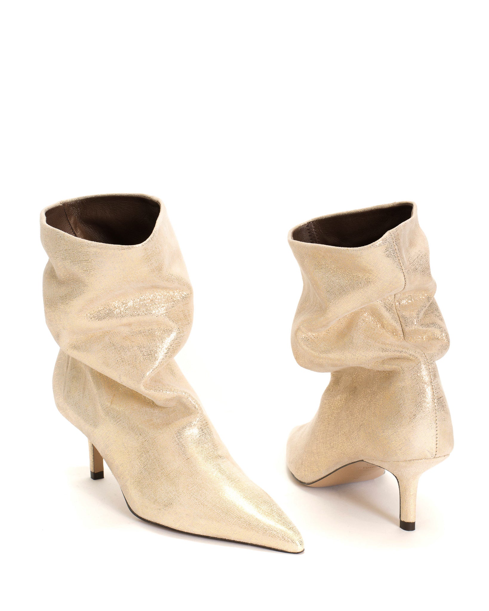 Vully 55 pin Linen metallic goat Gold - Anonymous Copenhagen