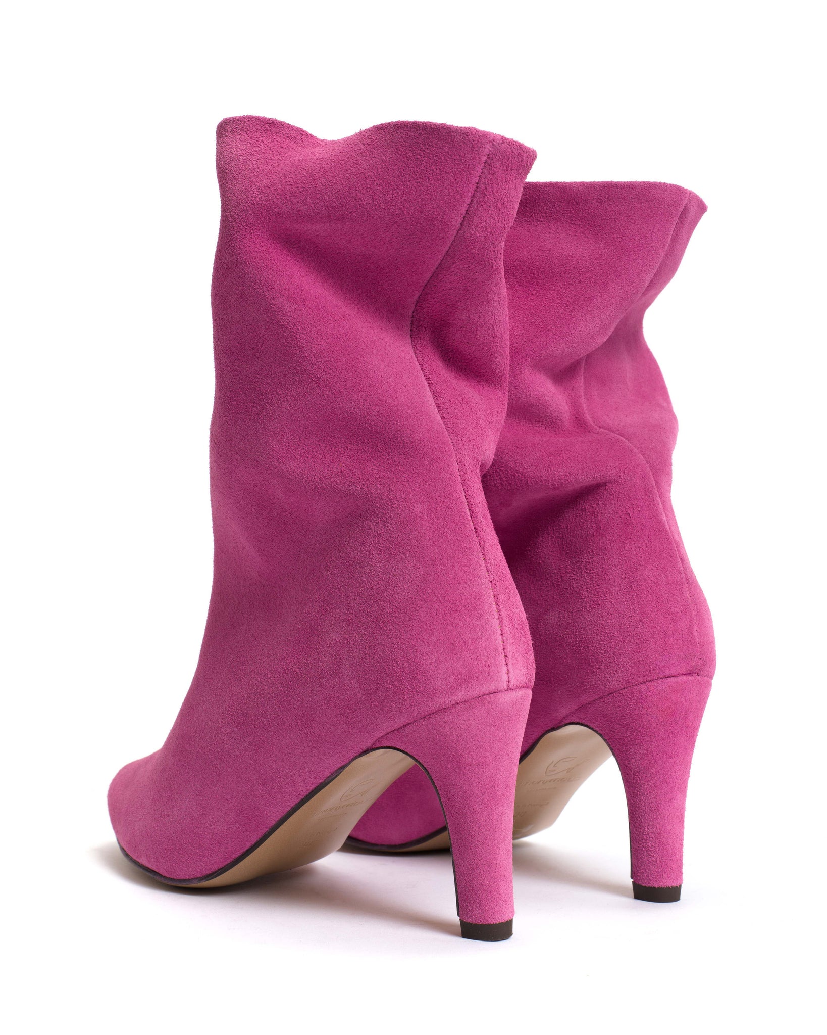 Vully 75 stiletto Calf suede Raspberry sorbet - Anonymous Copenhagen
