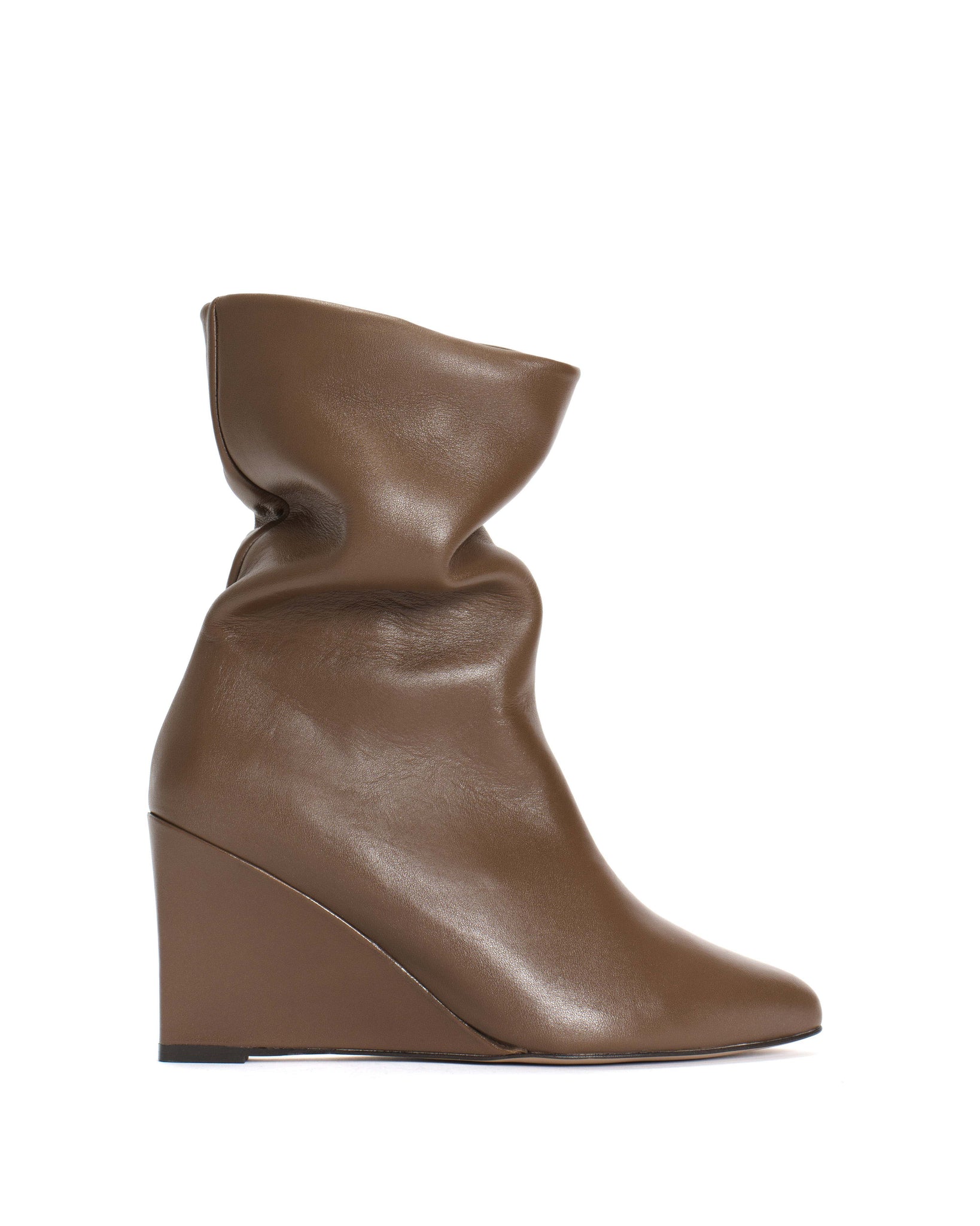 Vully 75 wedge Soft calf Dark taupe - Anonymous Copenhagen