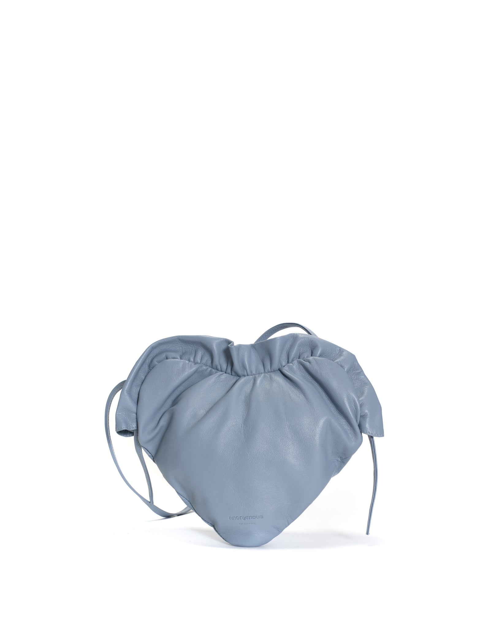 Zally heart bag Shiny lamb Sky blue - Anonymous Copenhagen