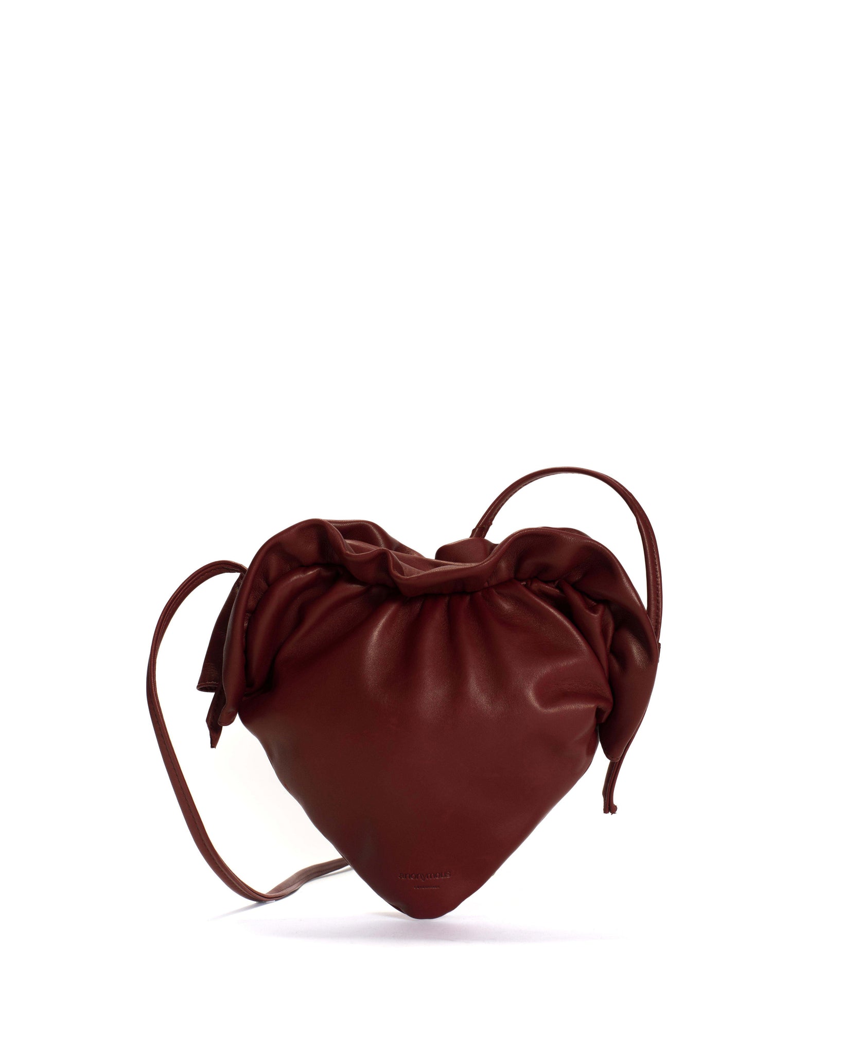 Zally heart bag Silky lamb Pomegranate - Anonymous Copenhagen