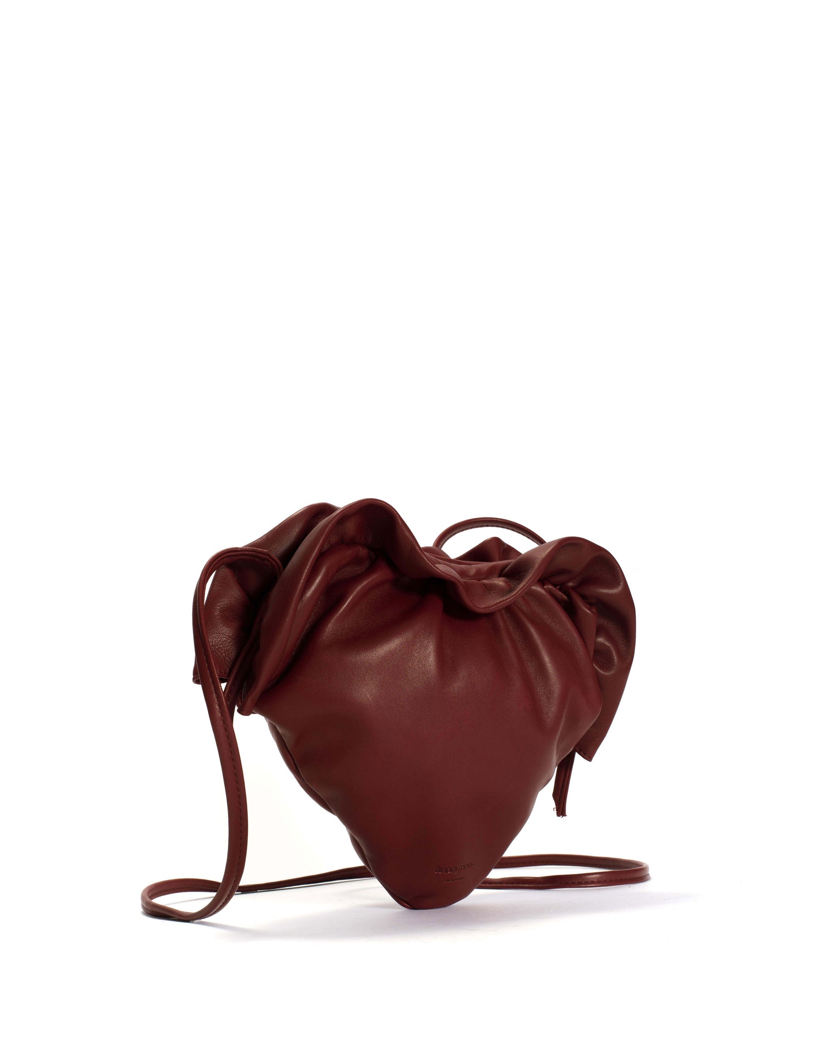 Zally heart bag Silky lamb Pomegranate - Anonymous Copenhagen