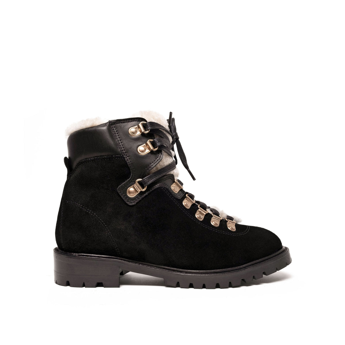 Teddi Calf suede Black