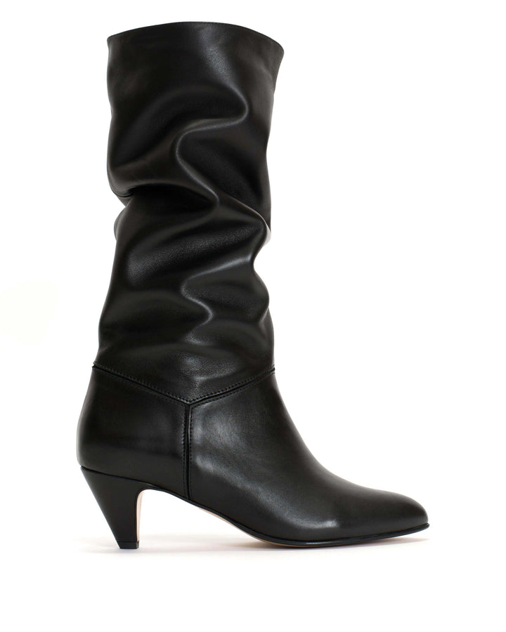 anonymous copenhagen Jasmina 50 stiletto Soft calf u0026 suede leather Black