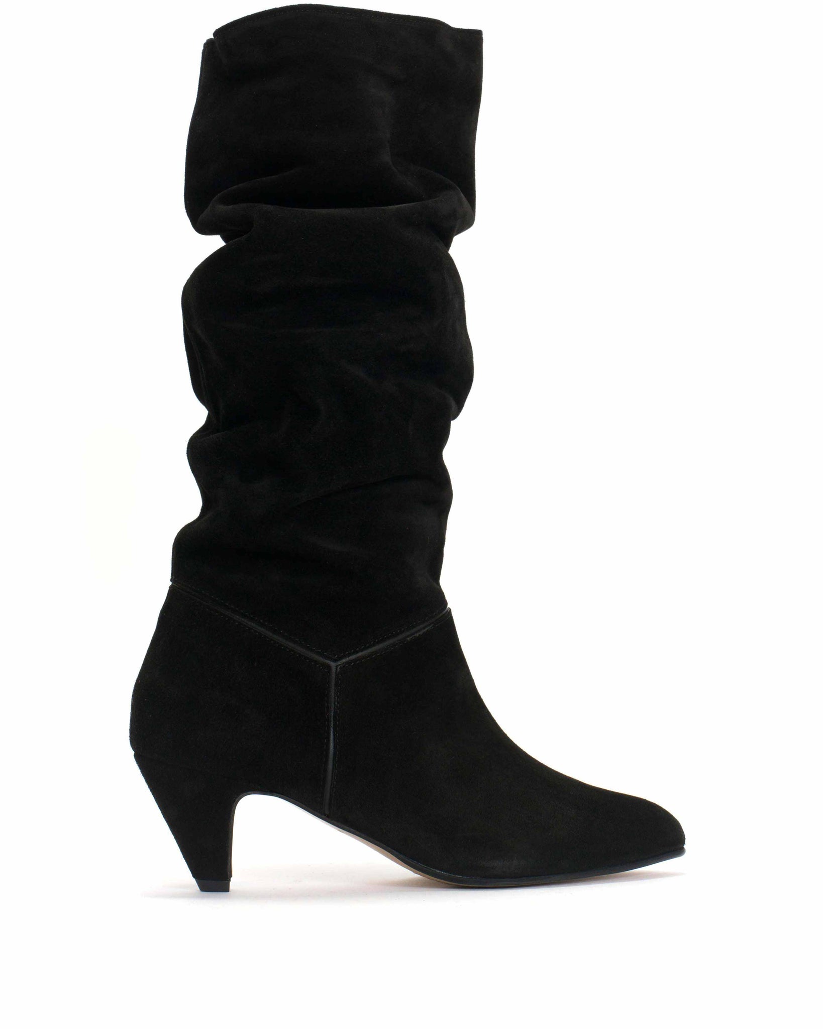 Jasmina 50 stiletto Calf suede Black - Anonymous Copenhagen