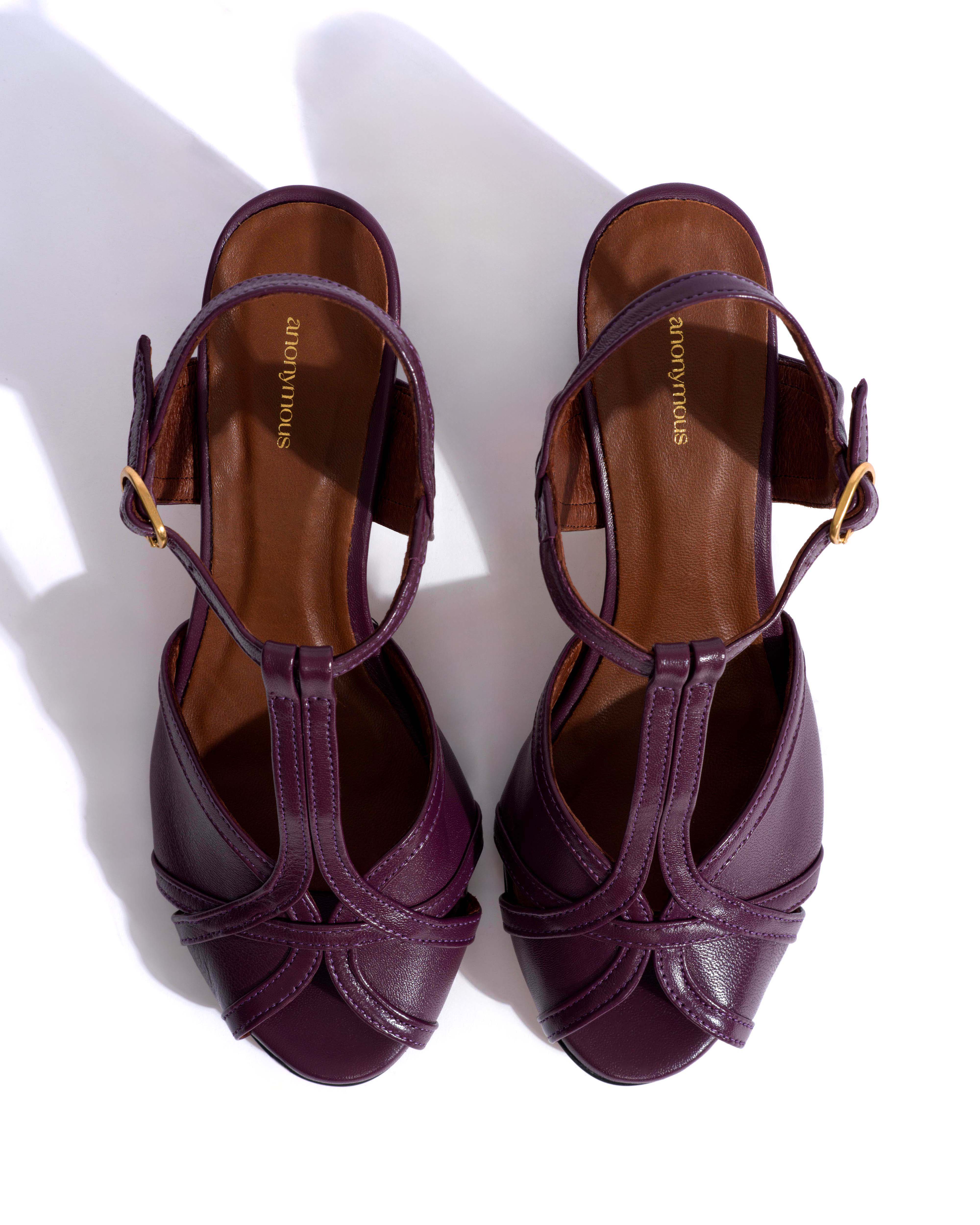 Therese 55 Shiny lamb Fig purple