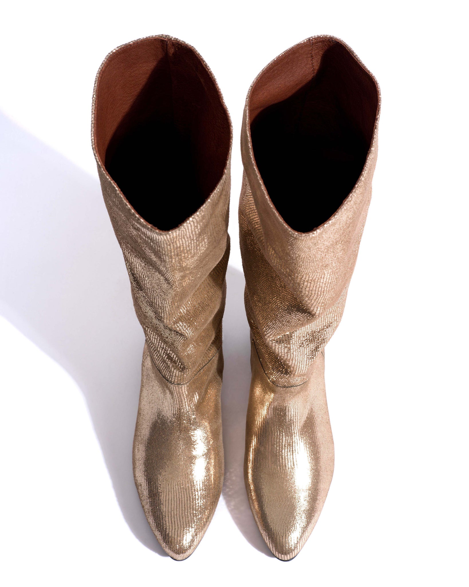 Jasmina 20 Lizard metallic goat Vintage champagne