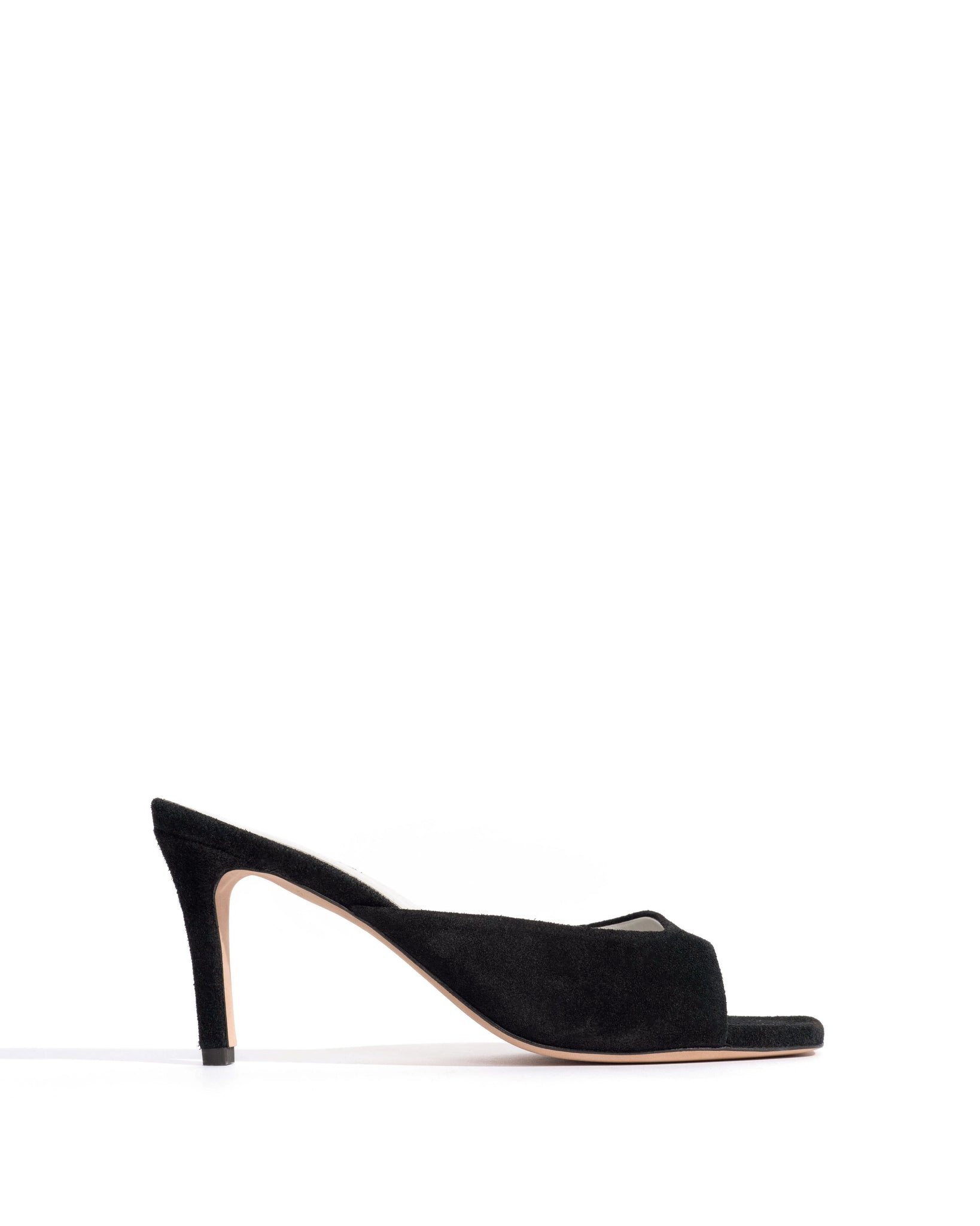 Mazy 75 Calf suede & lining Black & silver - Anonymous Copenhagen Heels