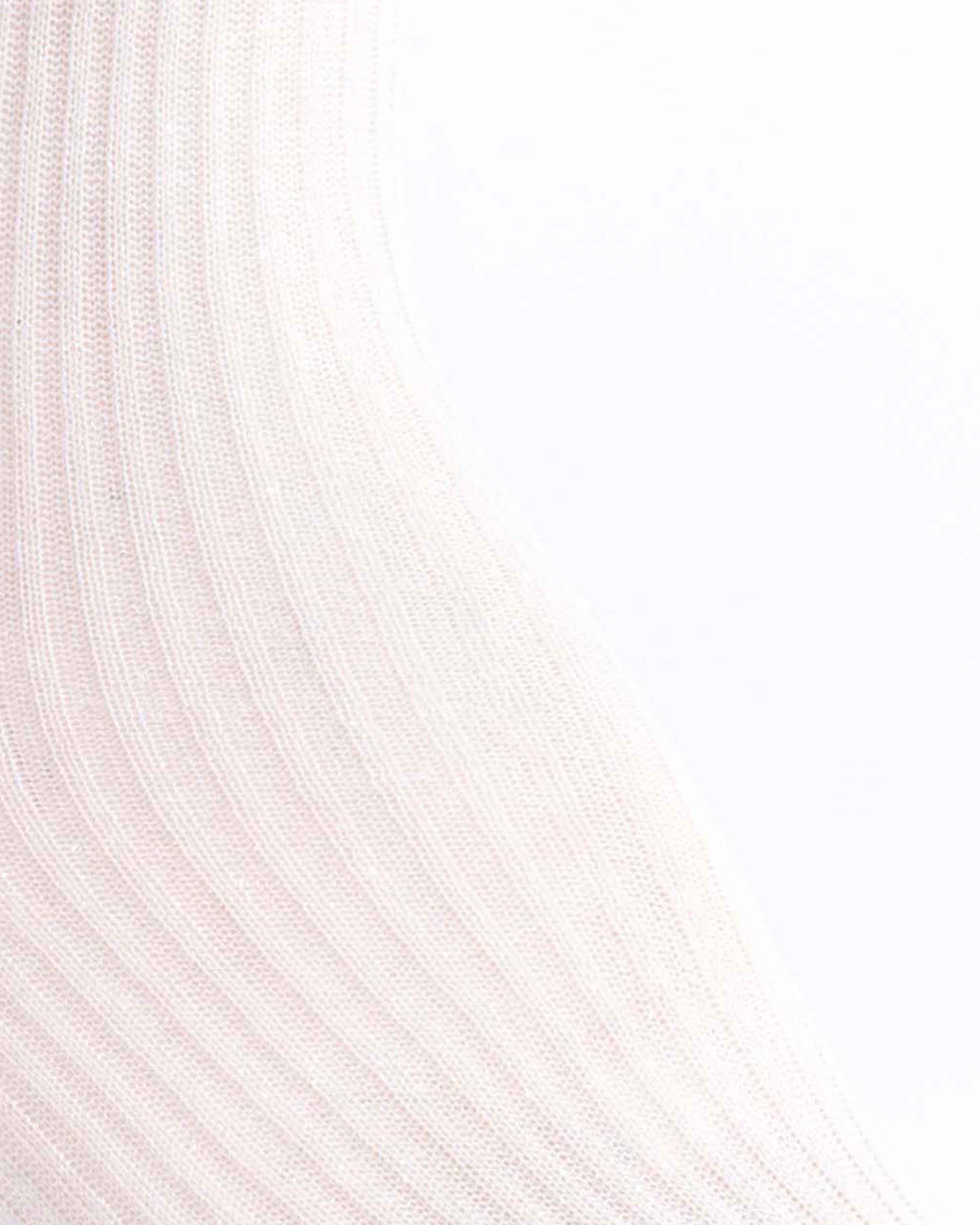 Noa mid calf glitter socks 52% nylon 48% polyester Cream