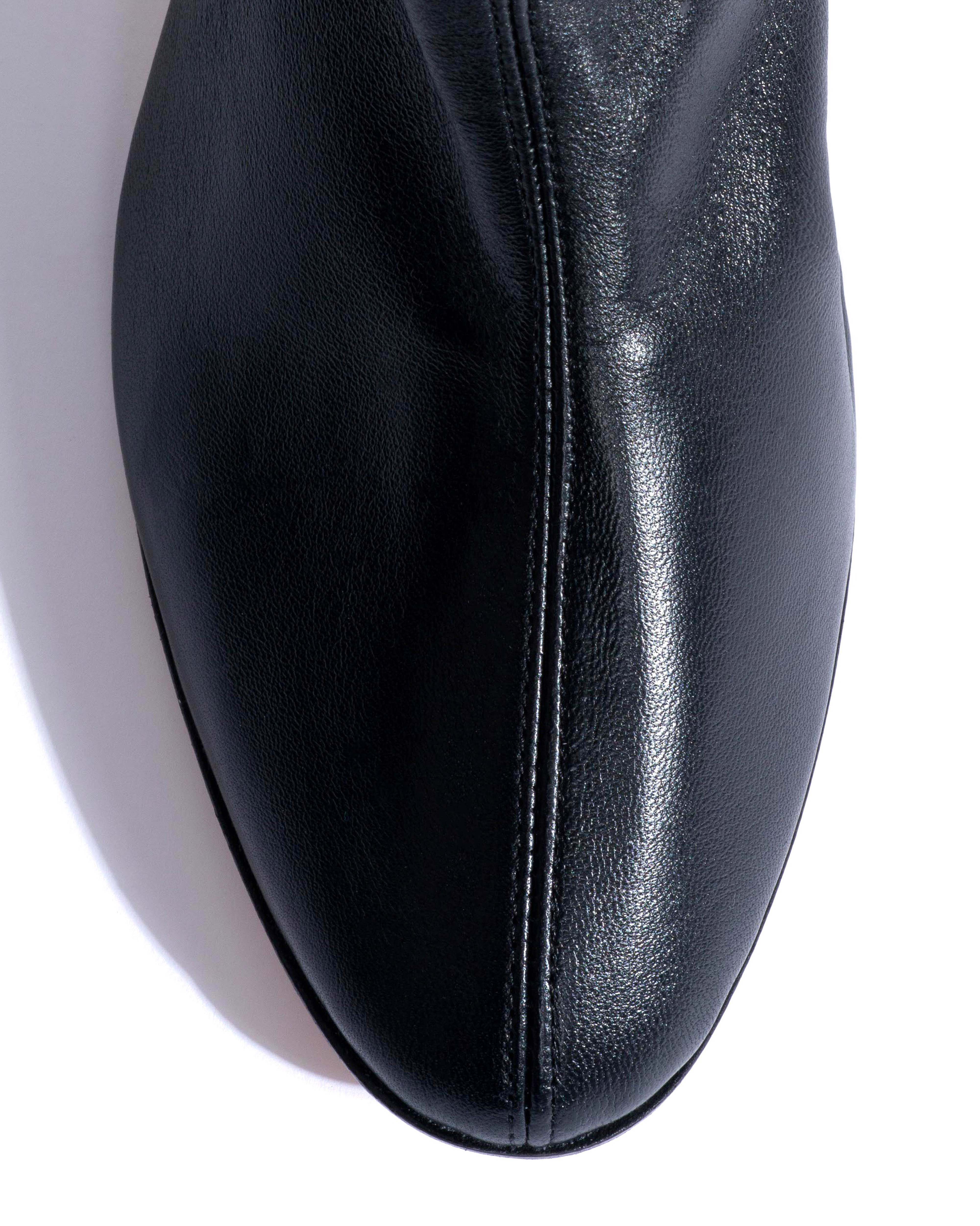 Hanny 55 covered stretch Silky lamb Black