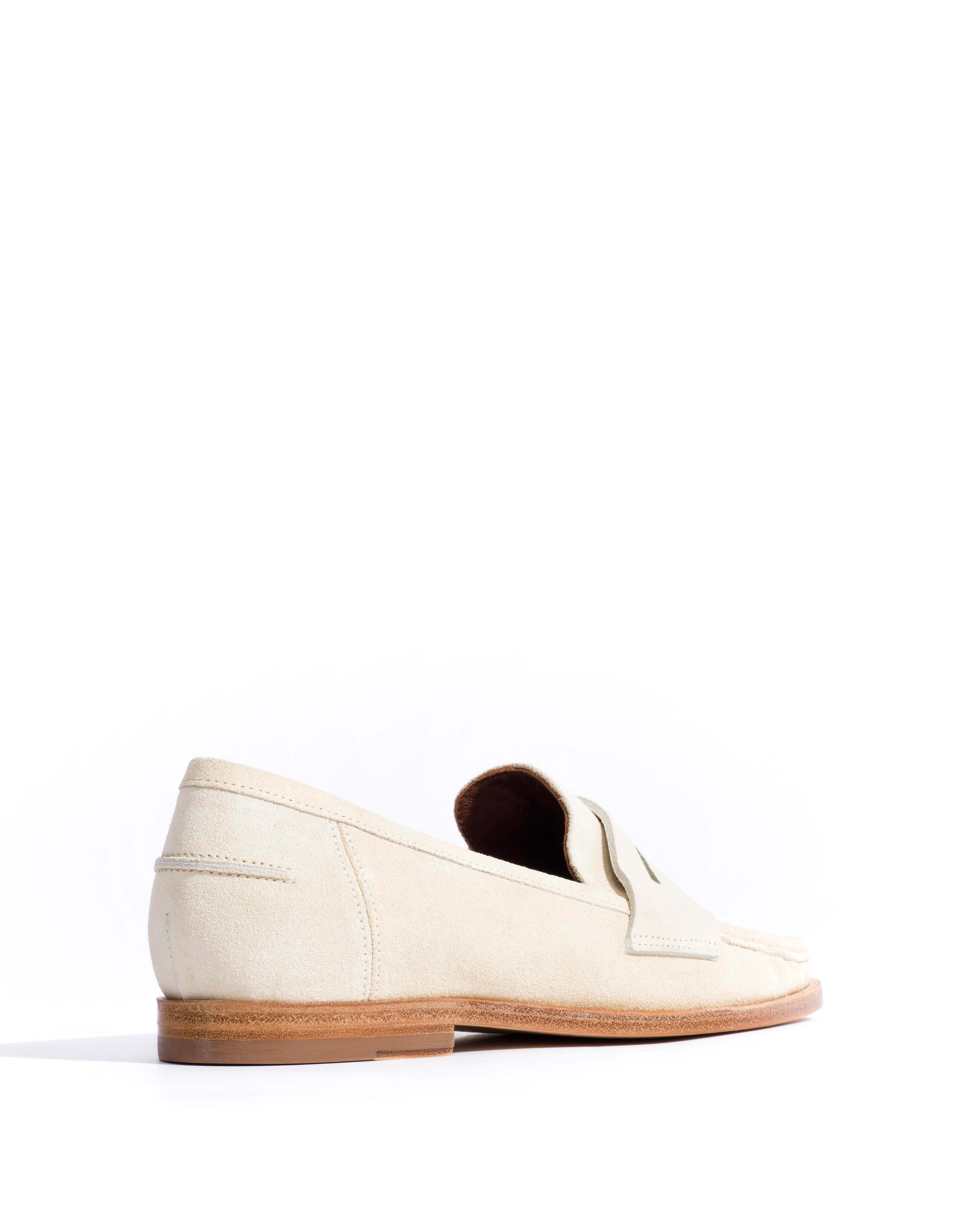 Jesha Calf suede Antique white