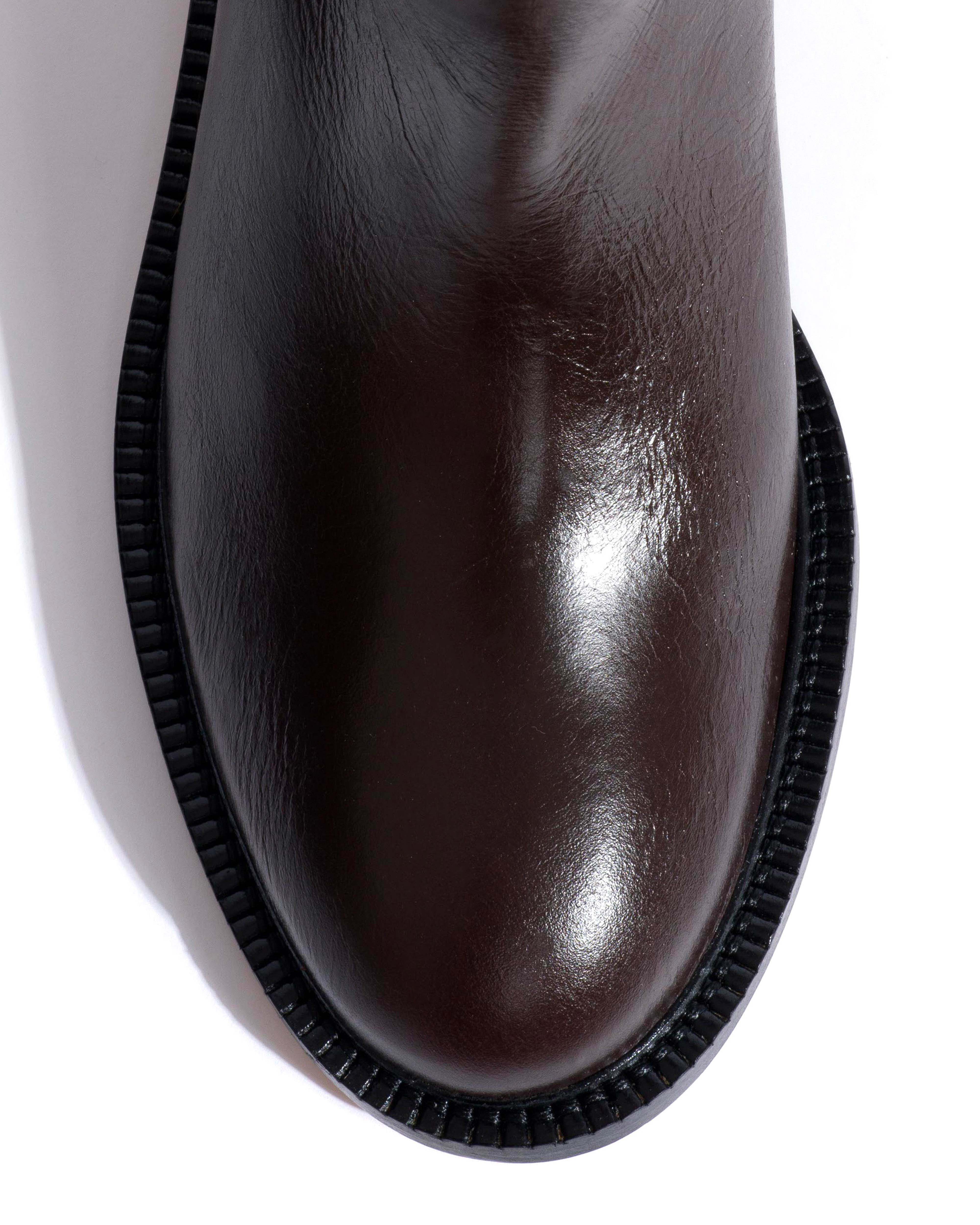 Semih Crinkled soft calf Espresso brown