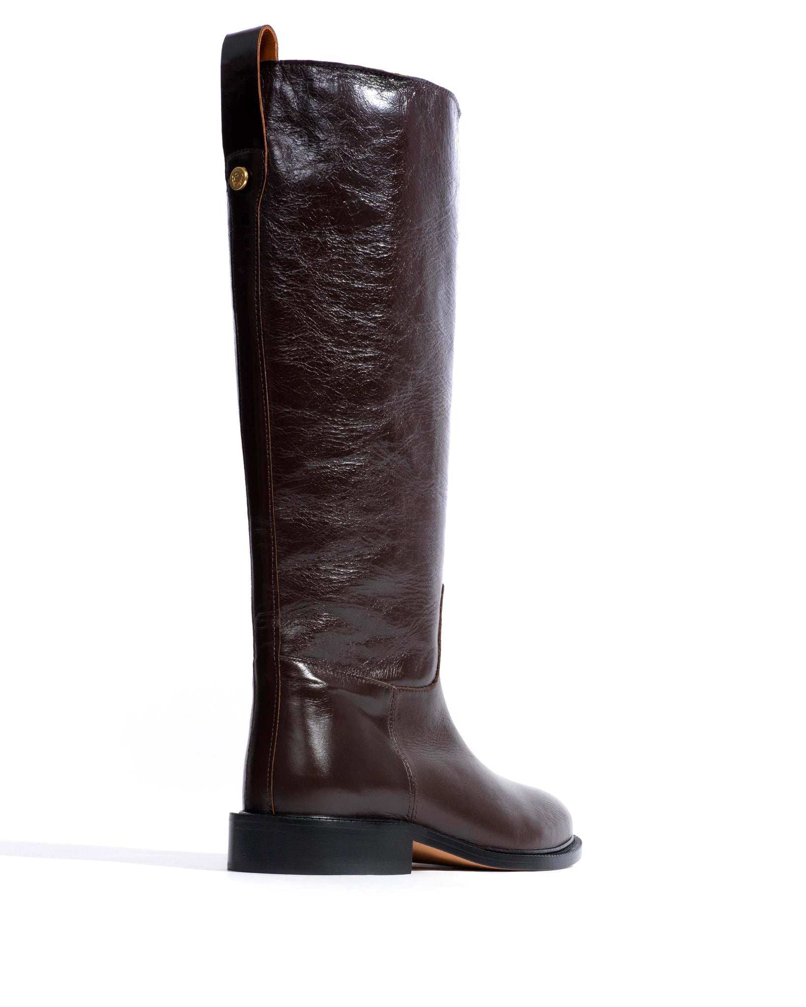 Semih Crinkled soft calf Espresso brown