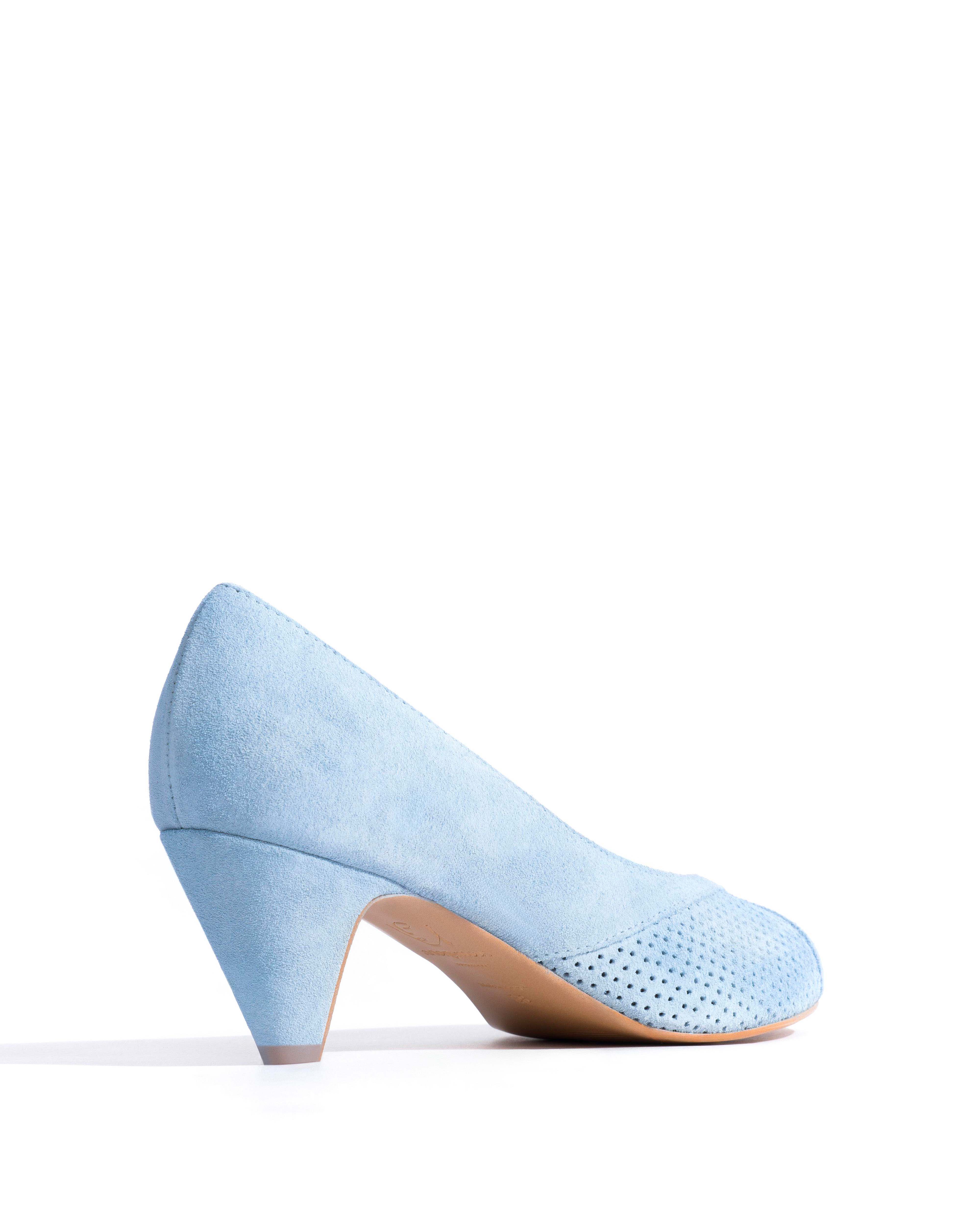 Tiffany stiletto Calf suede Porcelain blue