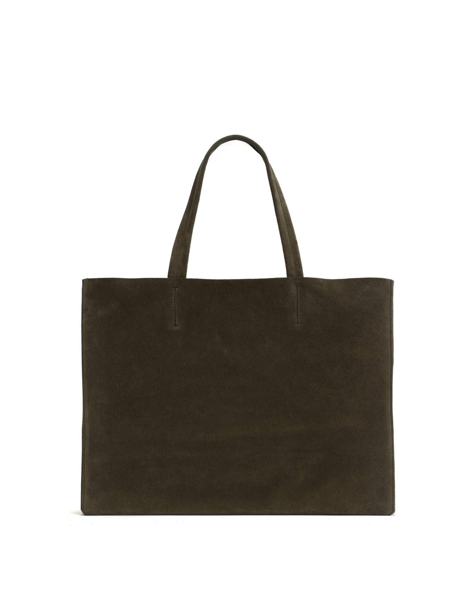 Ruba shopper Calf suede Moss green - Anonymous Copenhagen