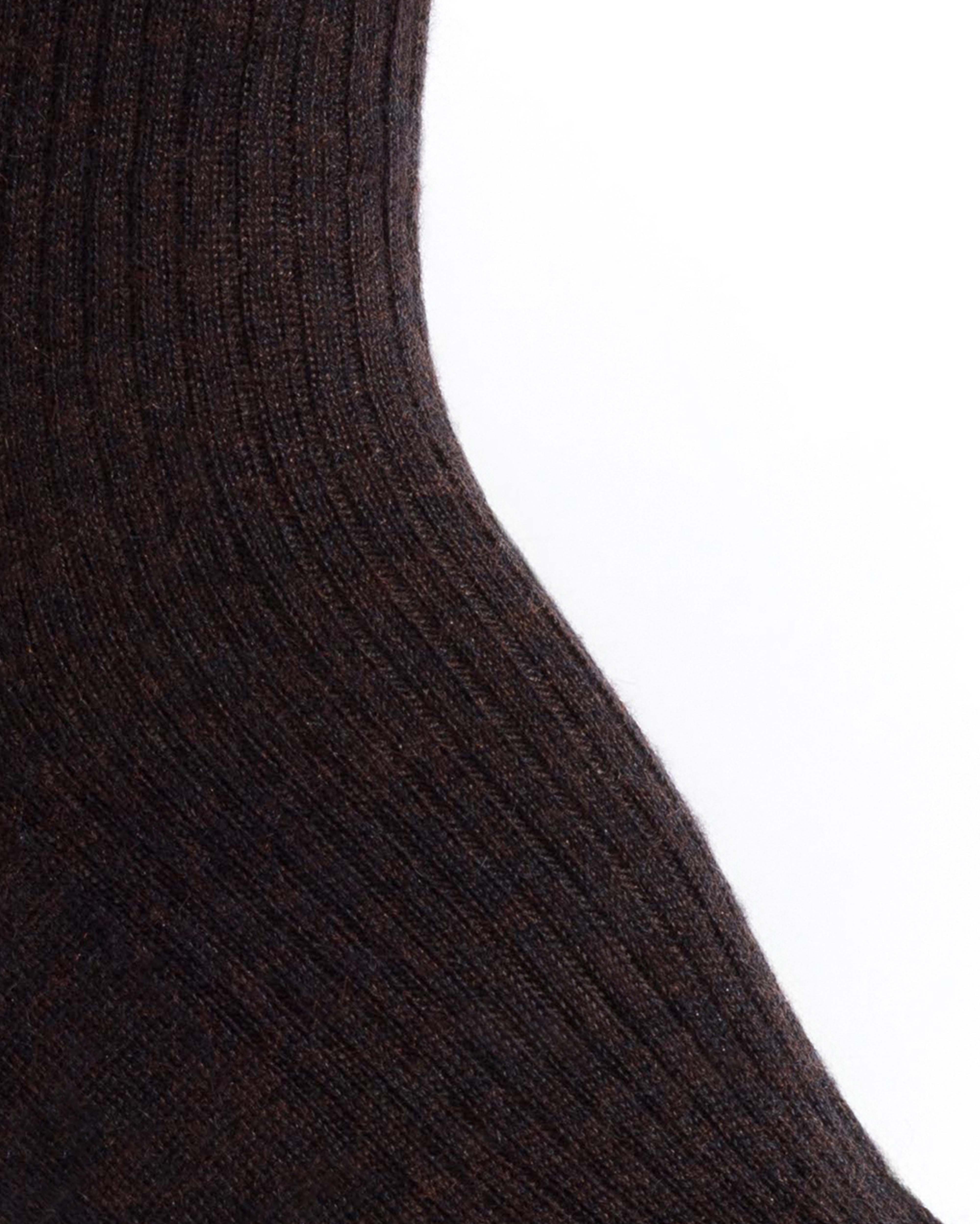Lanai knee-high cashmere socks 70% wool 30% cashmere Black