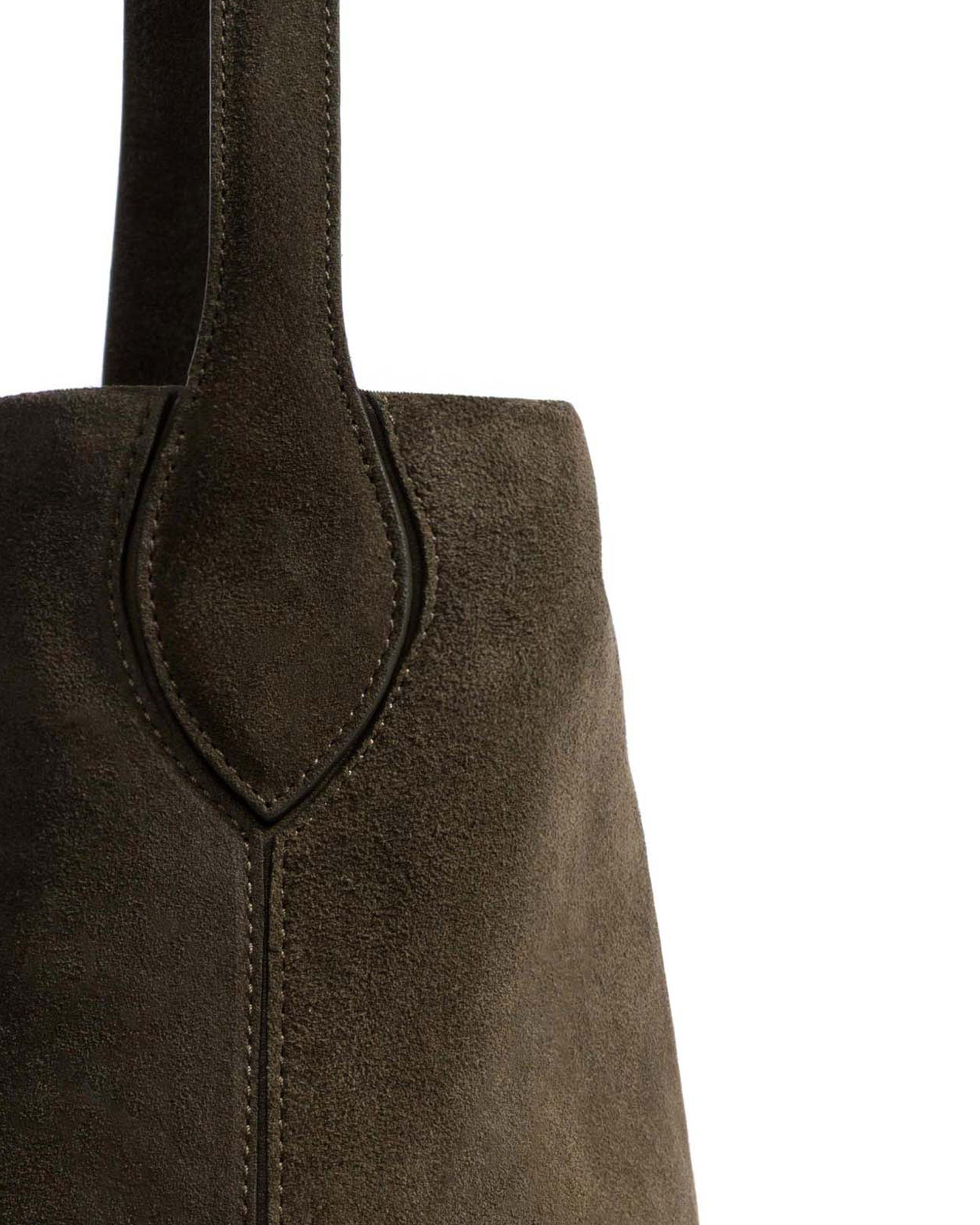 Versa everyday bag Calf suede Moss green