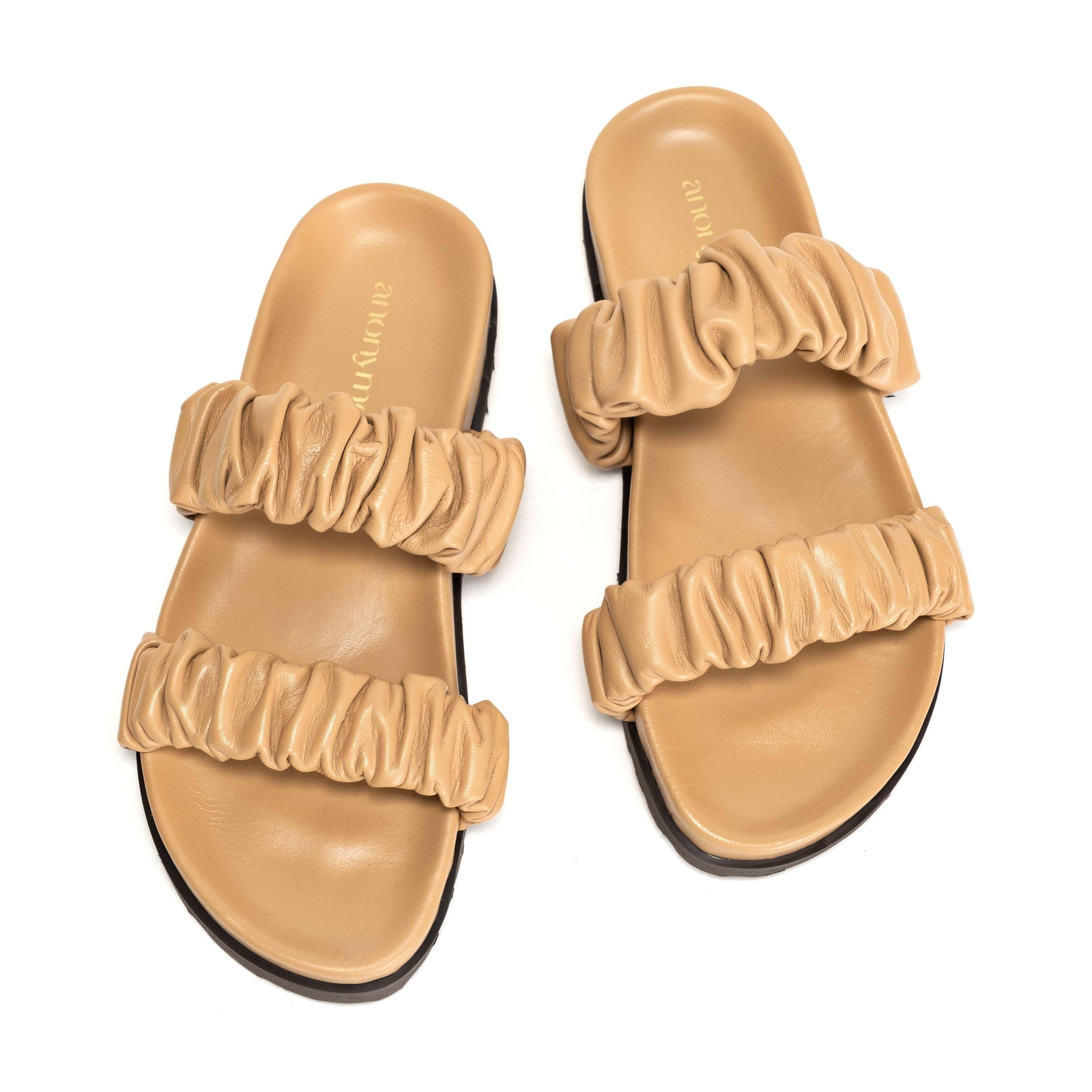 Ficia Footbed Shiny Lamb Stone - Anonymous Copenhagen