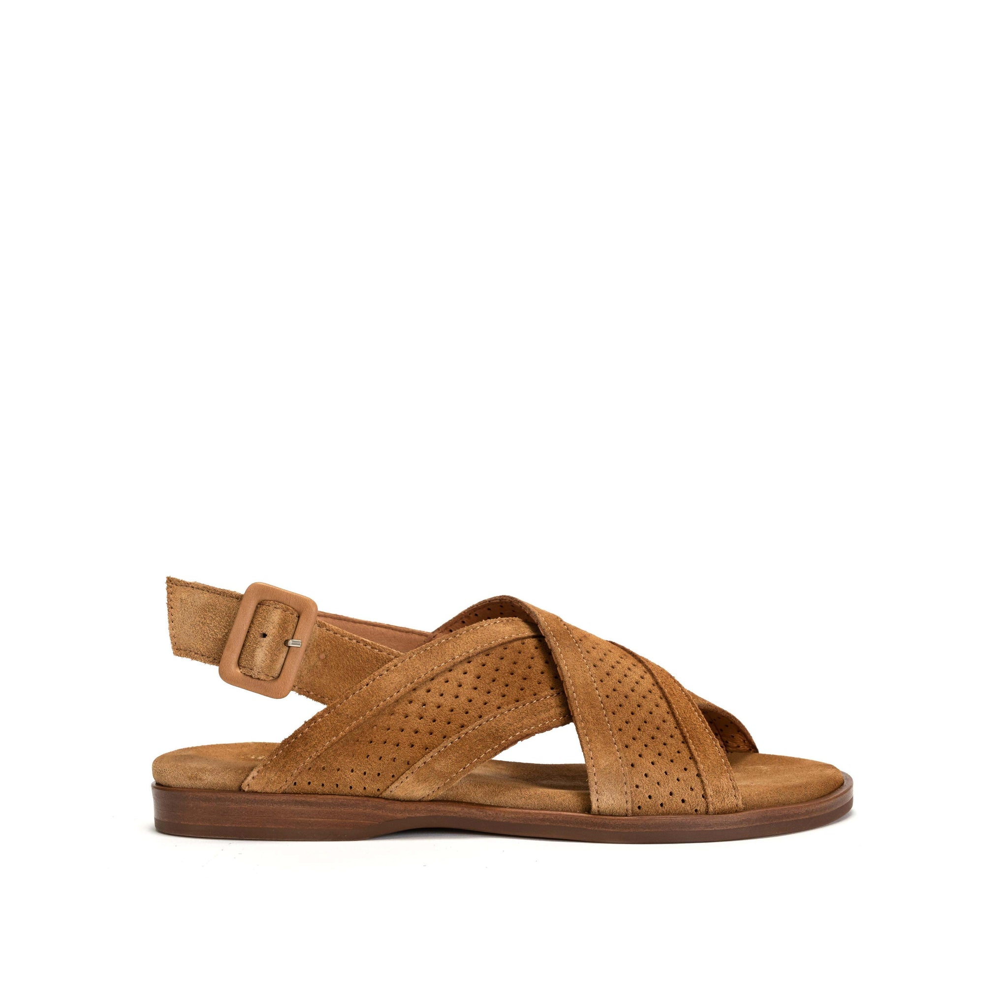 Leila 10 Calf Suede Bamboo Brown - Anonymous Copenhagen