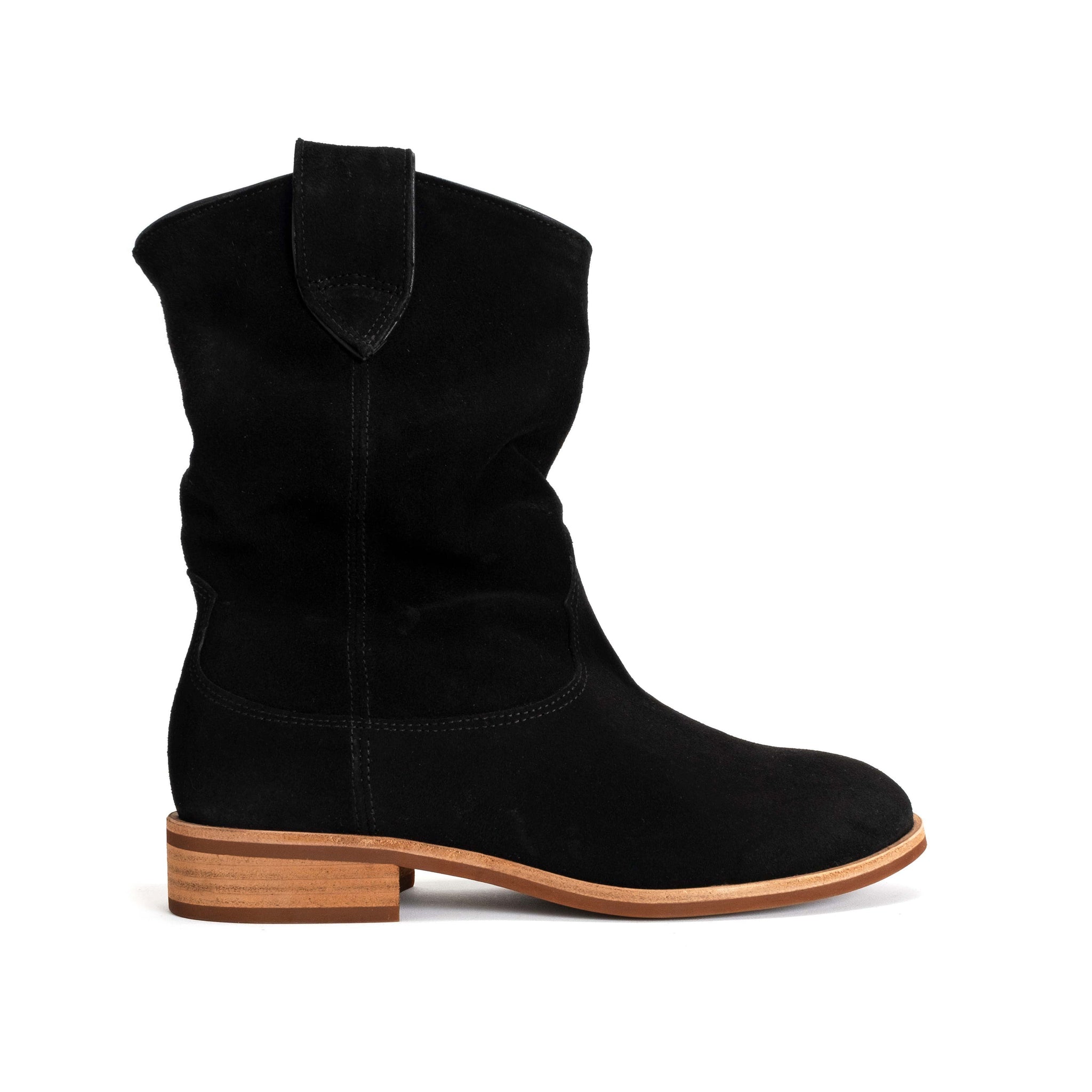 Claudia Oily Calf Suede Black - Anonymous Copenhagen