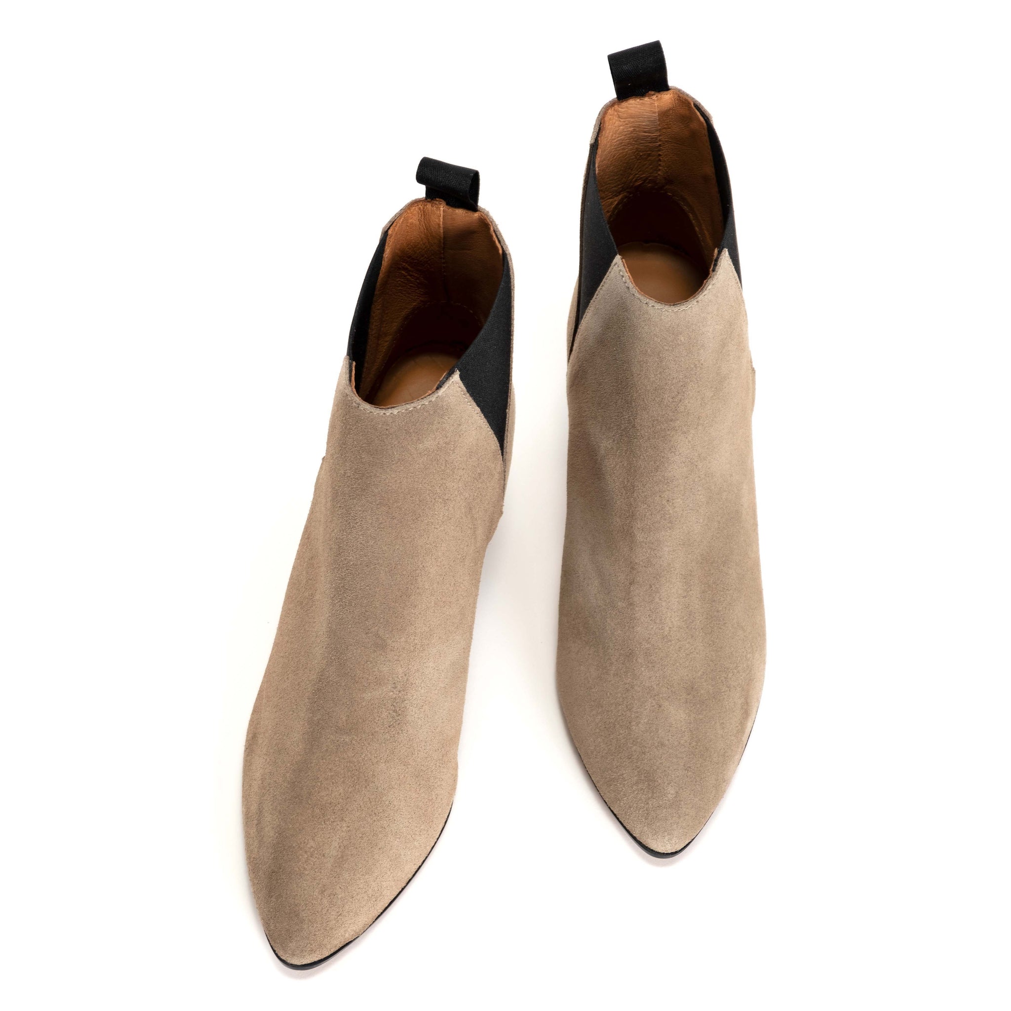 Clivia 50 cone Calf suede Mushroom - Anonymous Copenhagen