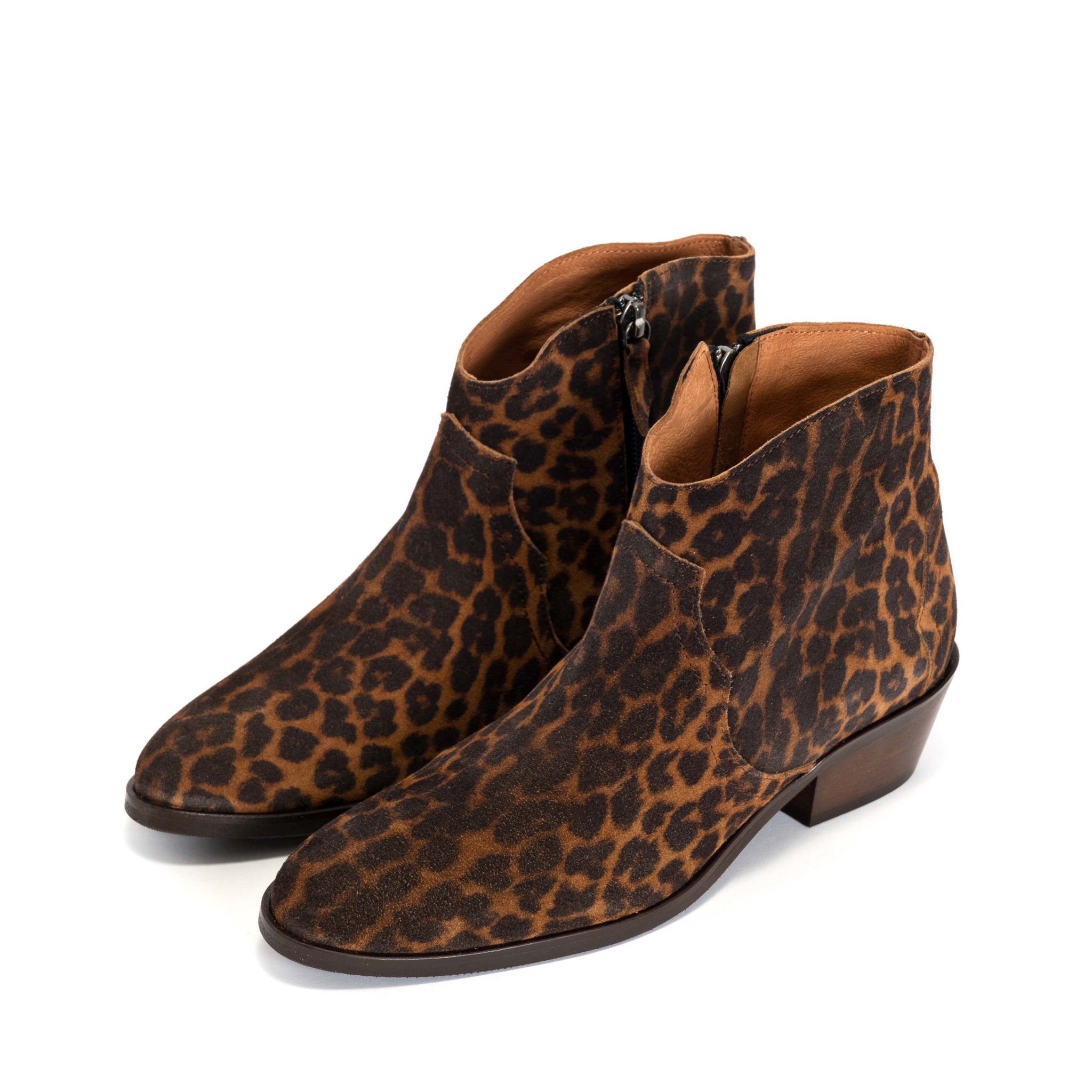 Fiona 35 Calf suede print Camel leopard - Anonymous Copenhagen