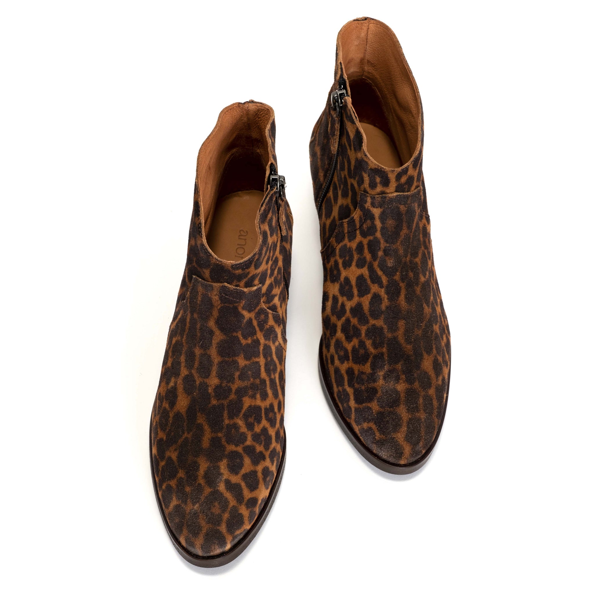 Fiona 35 Calf suede print Camel leopard - Anonymous Copenhagen