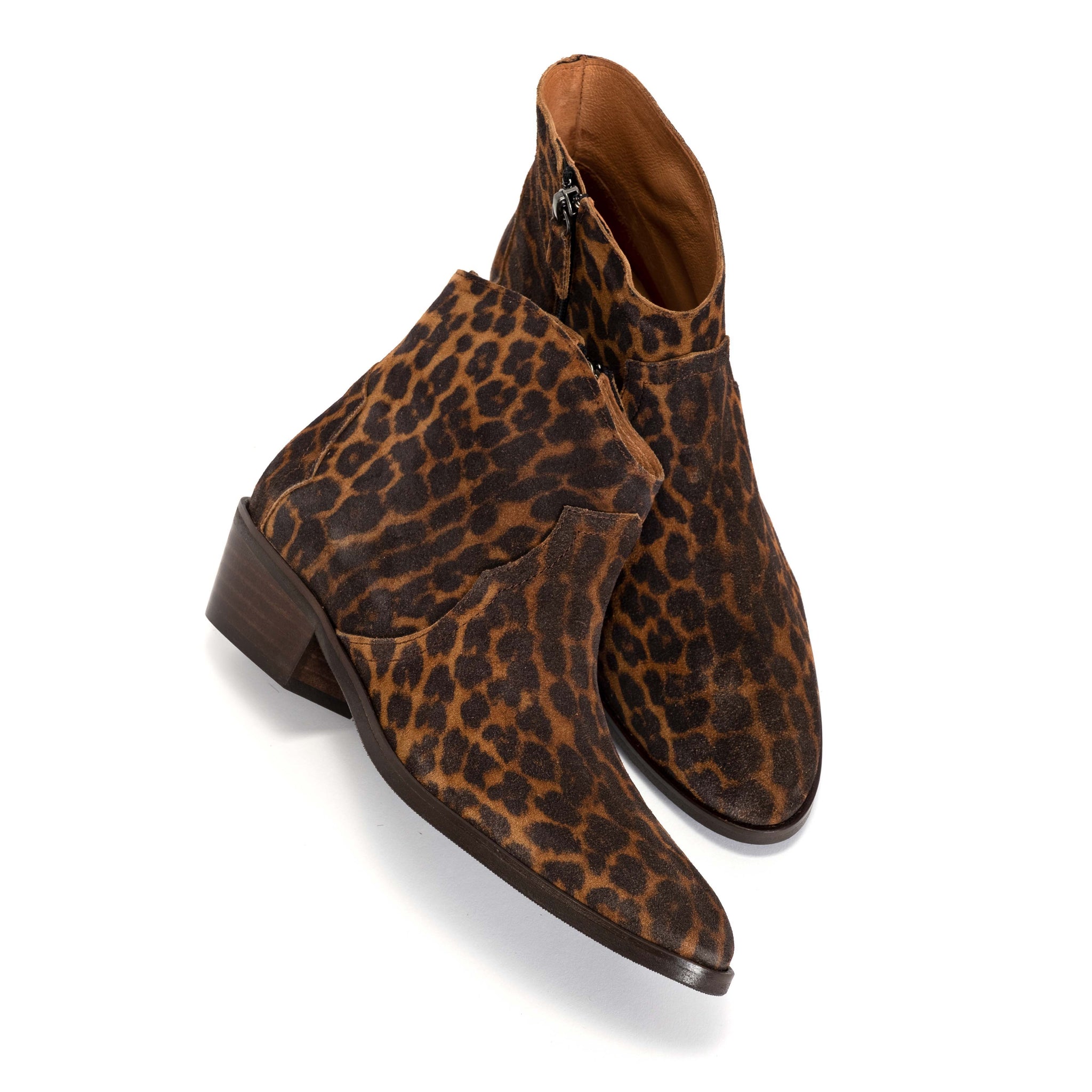 Fiona 35 Calf suede print Camel leopard - Anonymous Copenhagen