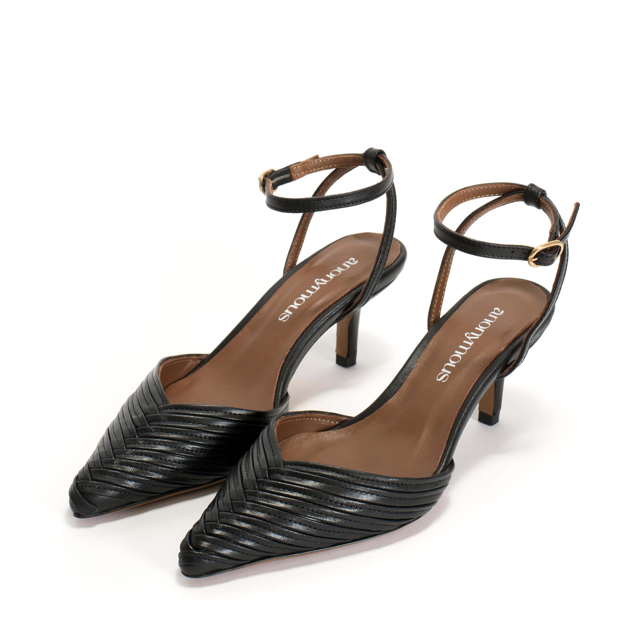 Givia 55 pin Shiny lamb Black - Anonymous Copenhagen