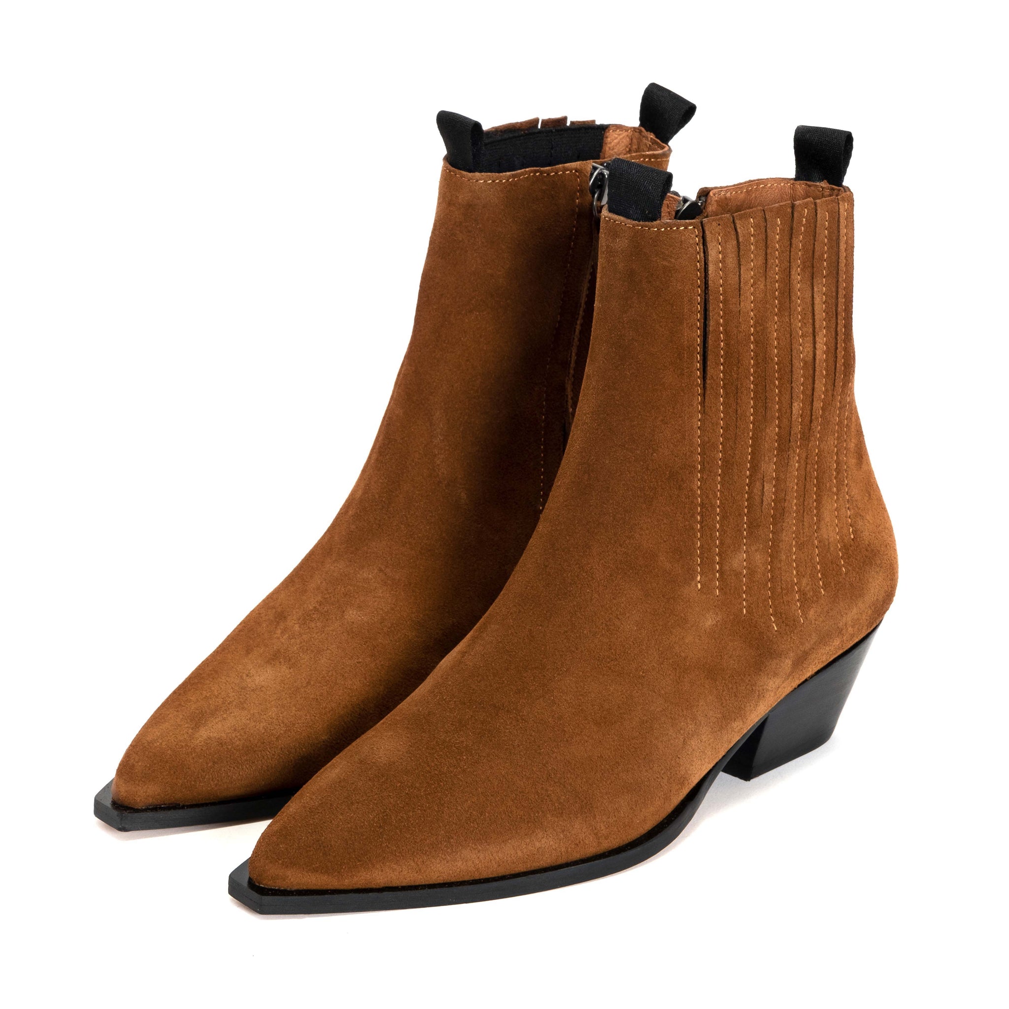 Haki Calf suede Chestnut - Anonymous Copenhagen