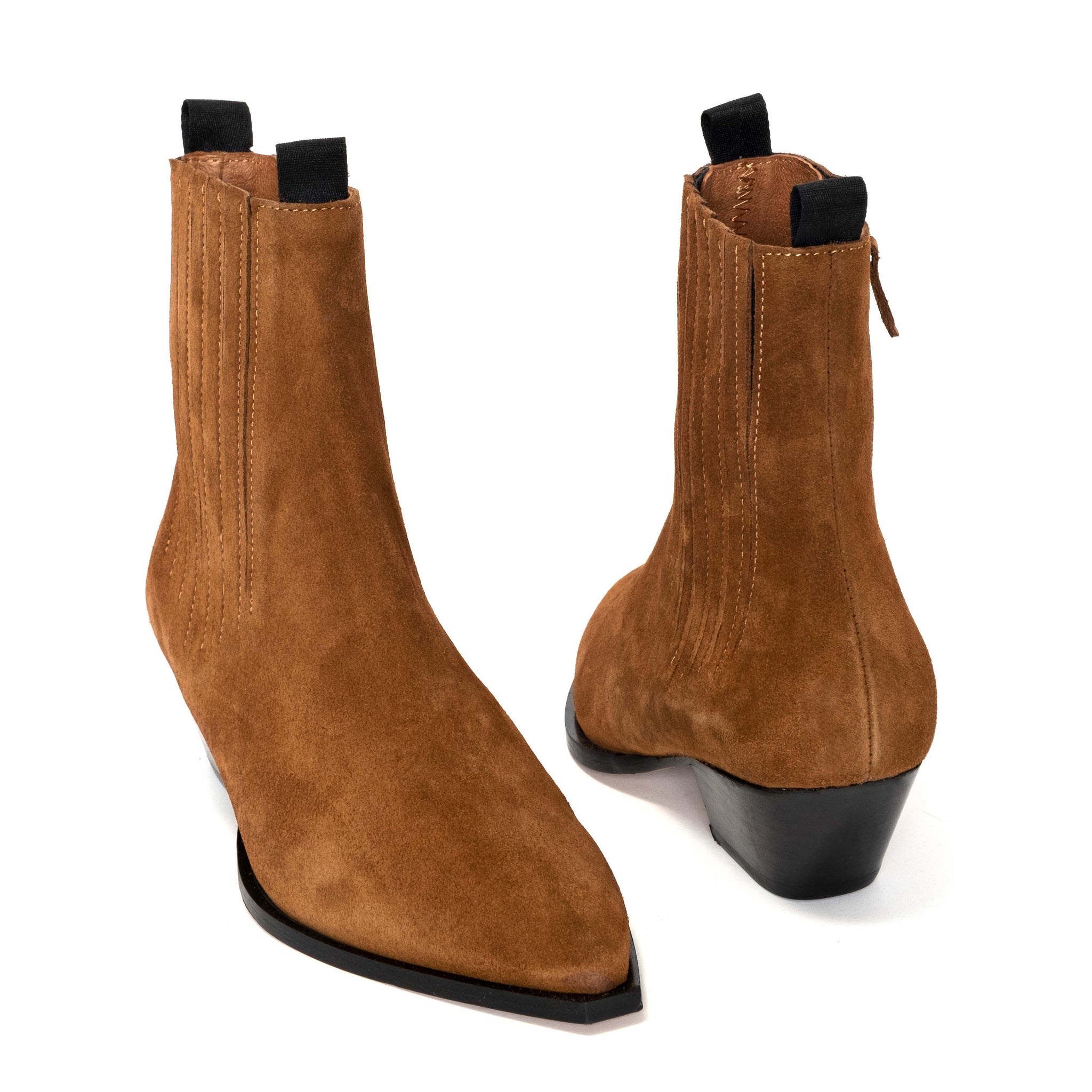 Haki Calf suede Chestnut - Anonymous Copenhagen