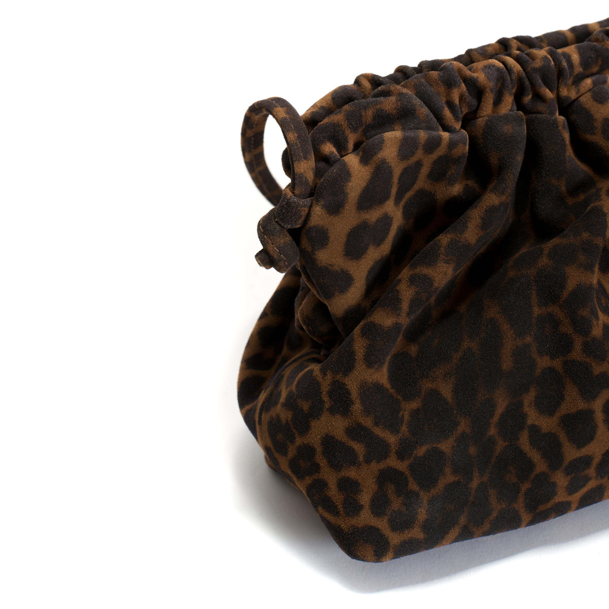 Hally classic cloud bag Calf suede print Leopard