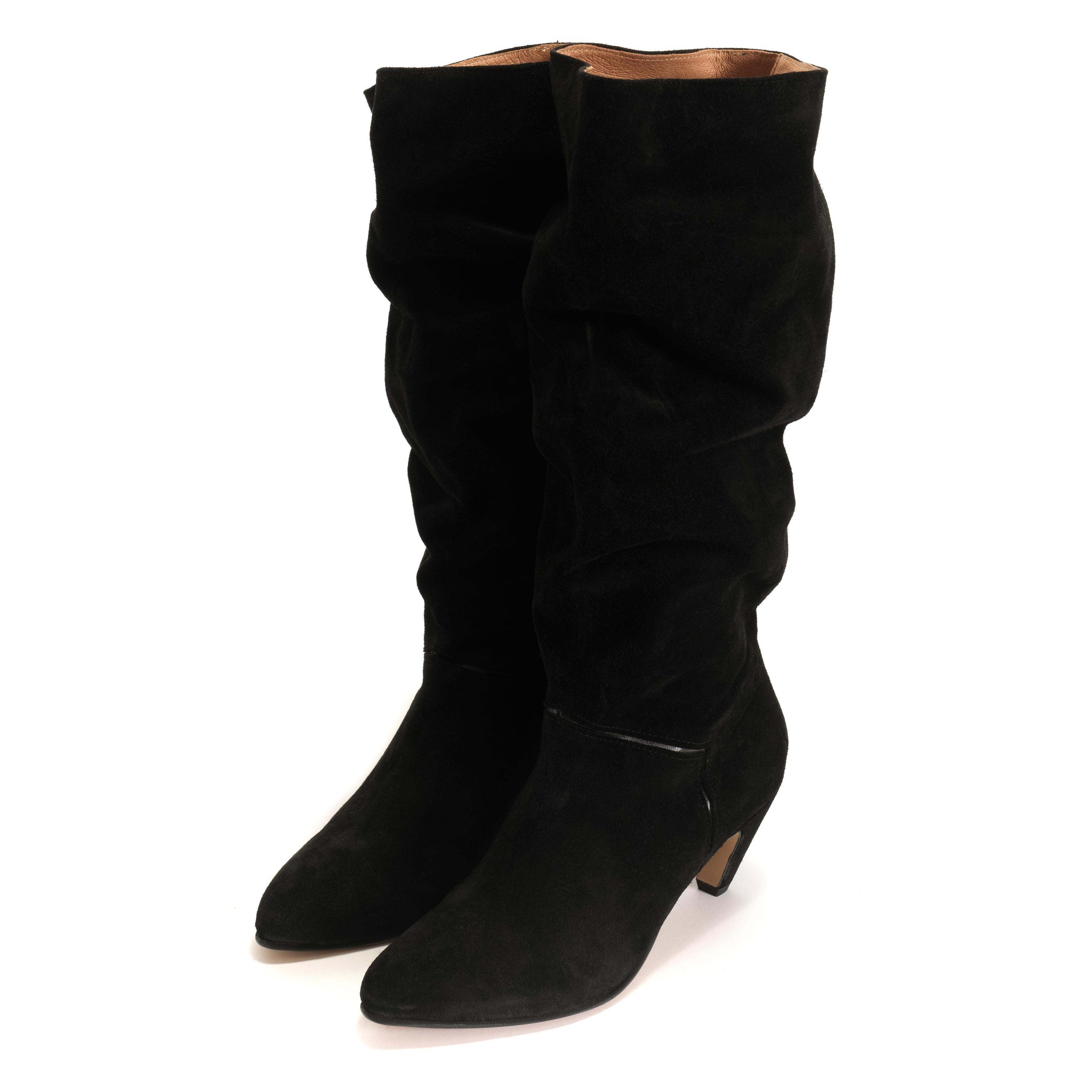 Jasmina 50 stiletto Calf suede & Soft calf Black - Anonymous Copenhagen