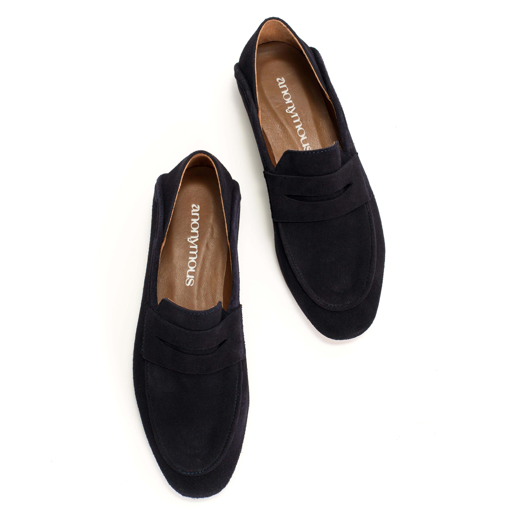 Lindsay Calf suede Dark blue - Anonymous Copenhagen