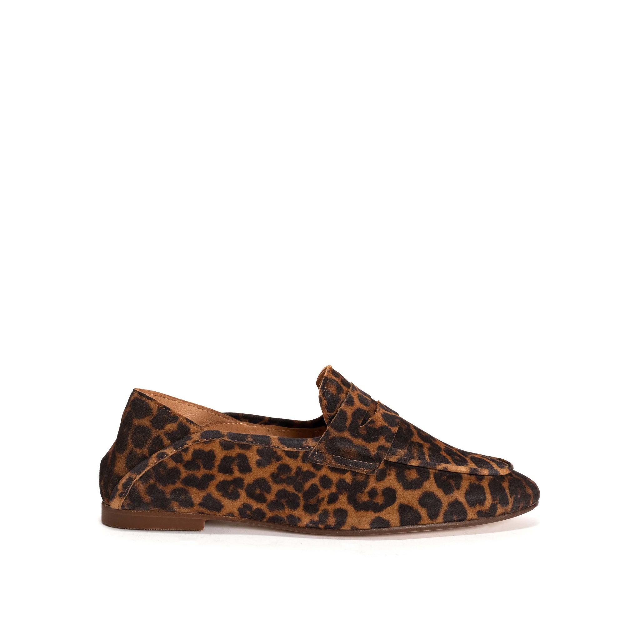 Lindsay Calf suede print Camel Leopard - Anonymous Copenhagen