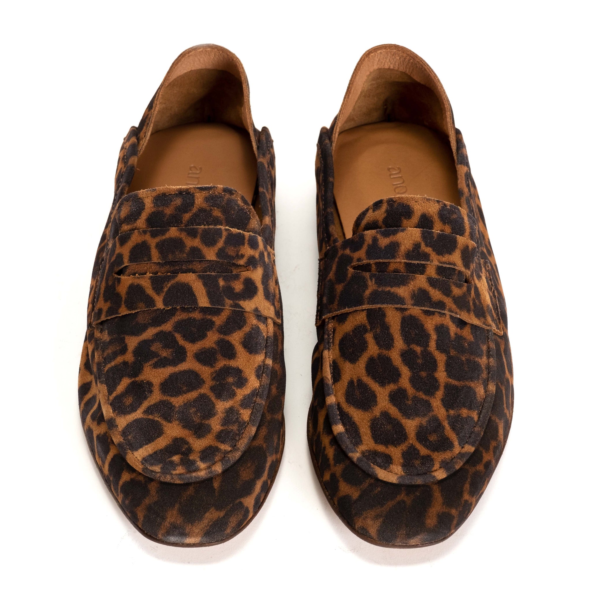 Lindsay Calf suede print Camel Leopard - Anonymous Copenhagen