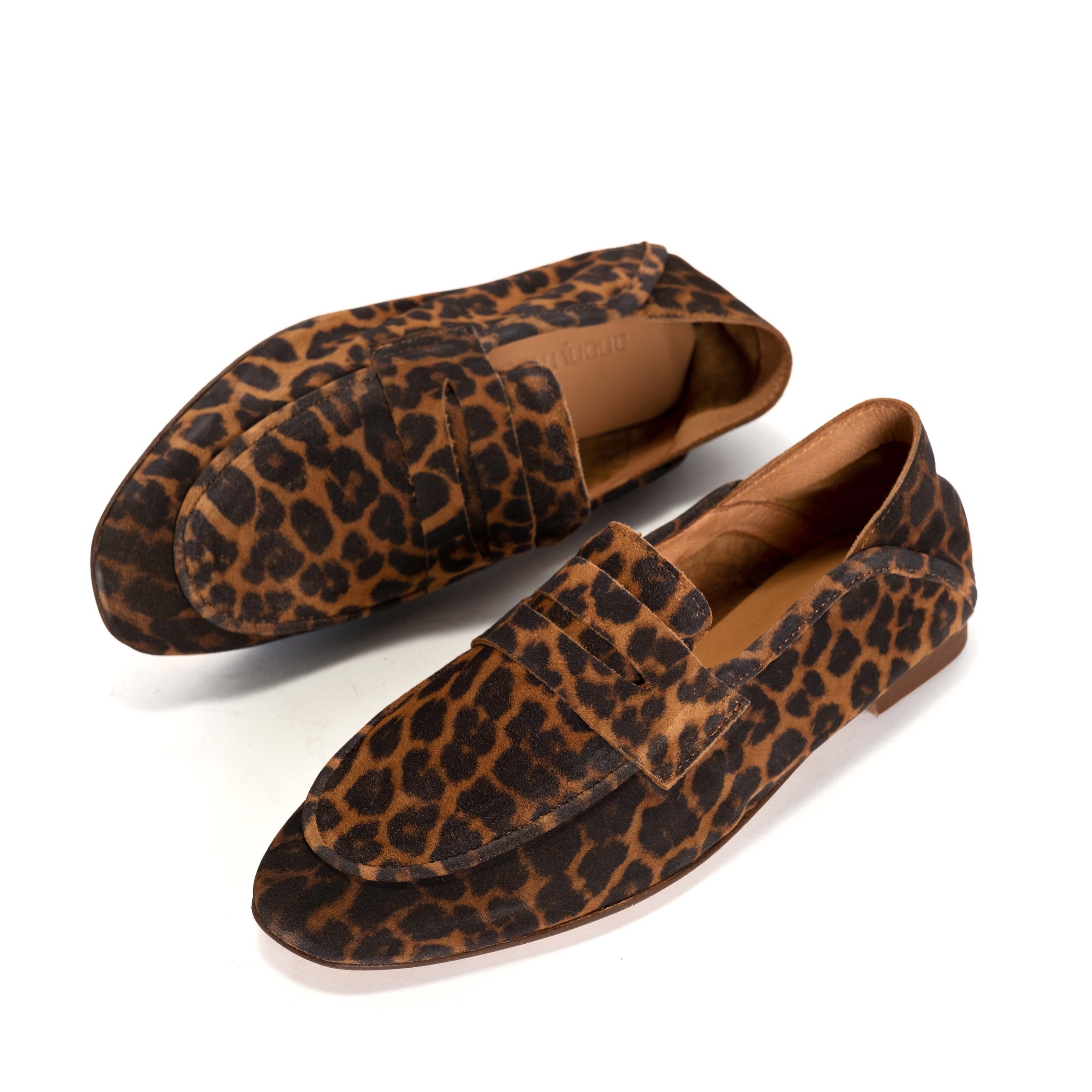 Lindsay Calf suede print Camel Leopard - Anonymous Copenhagen