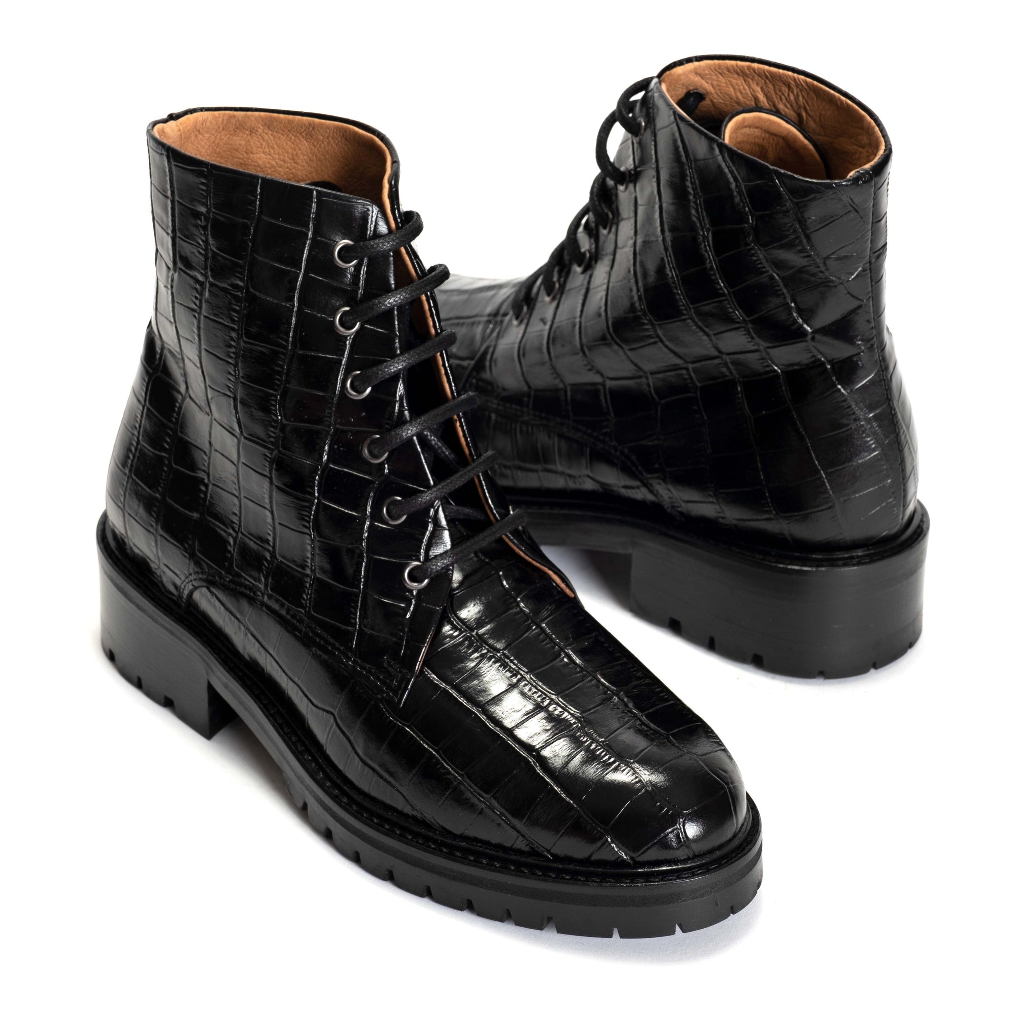 Niobe Calf croco Black - Anonymous Copenhagen