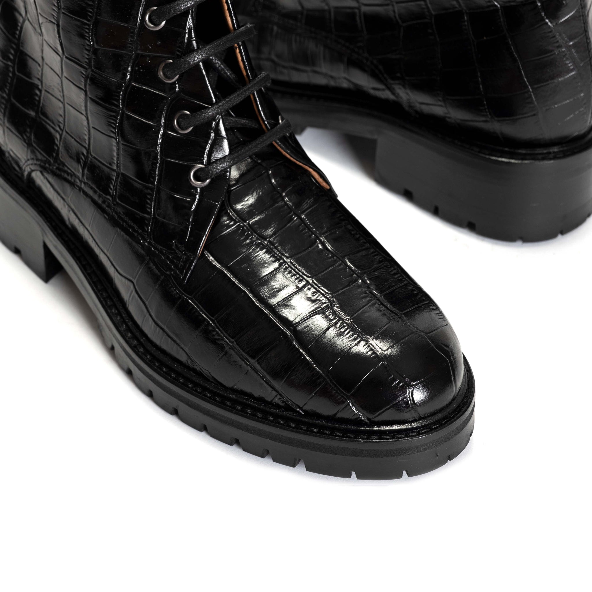 Niobe Calf croco Black - Anonymous Copenhagen