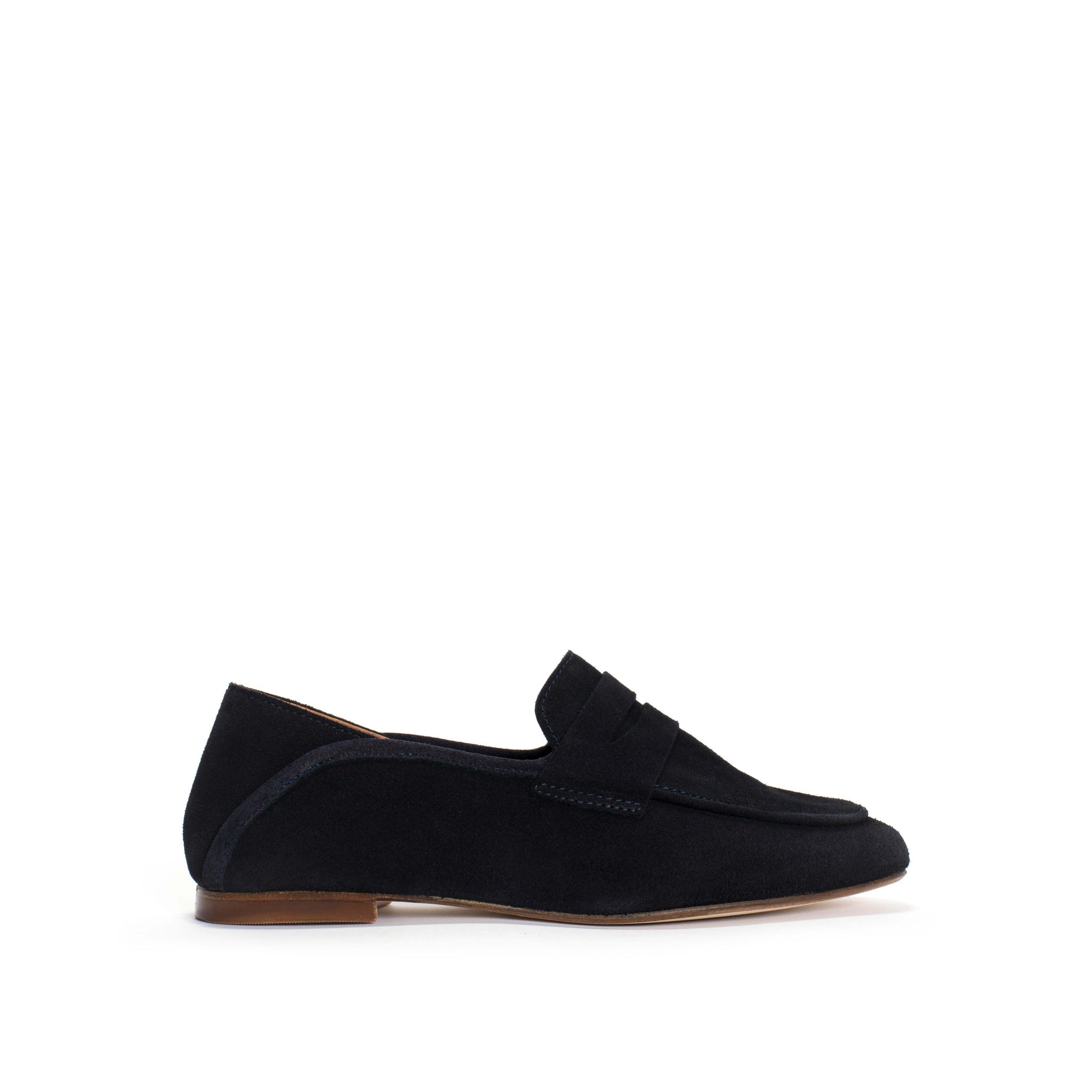 Lindsay Calf suede Dark blue - Anonymous Copenhagen