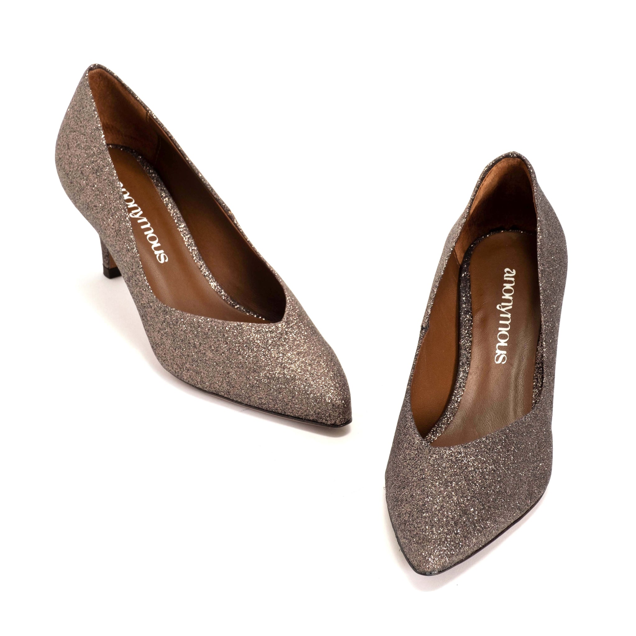 Trini 55 Fine glitter Coffee brown - Anonymous Copenhagen