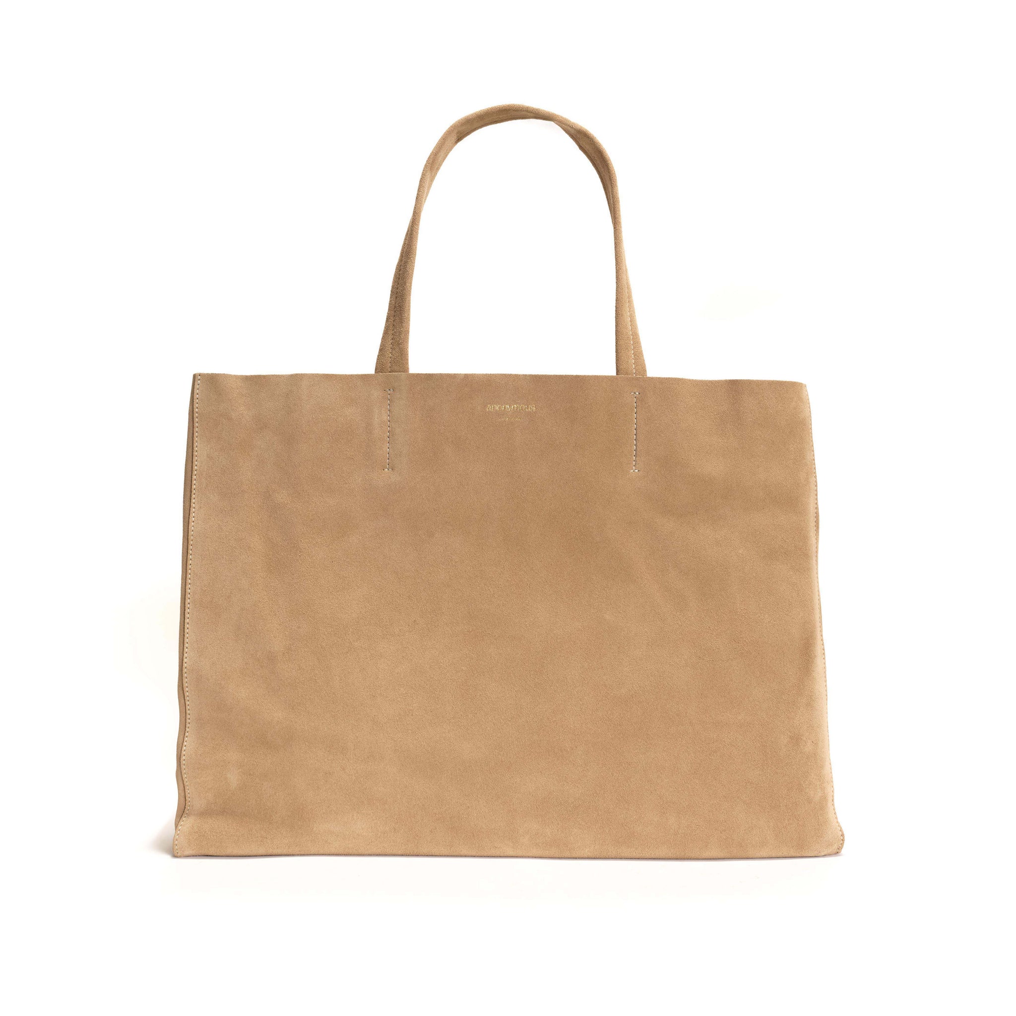 Ruba shopper Calf suede Desert sand - Anonymous Copenhagen