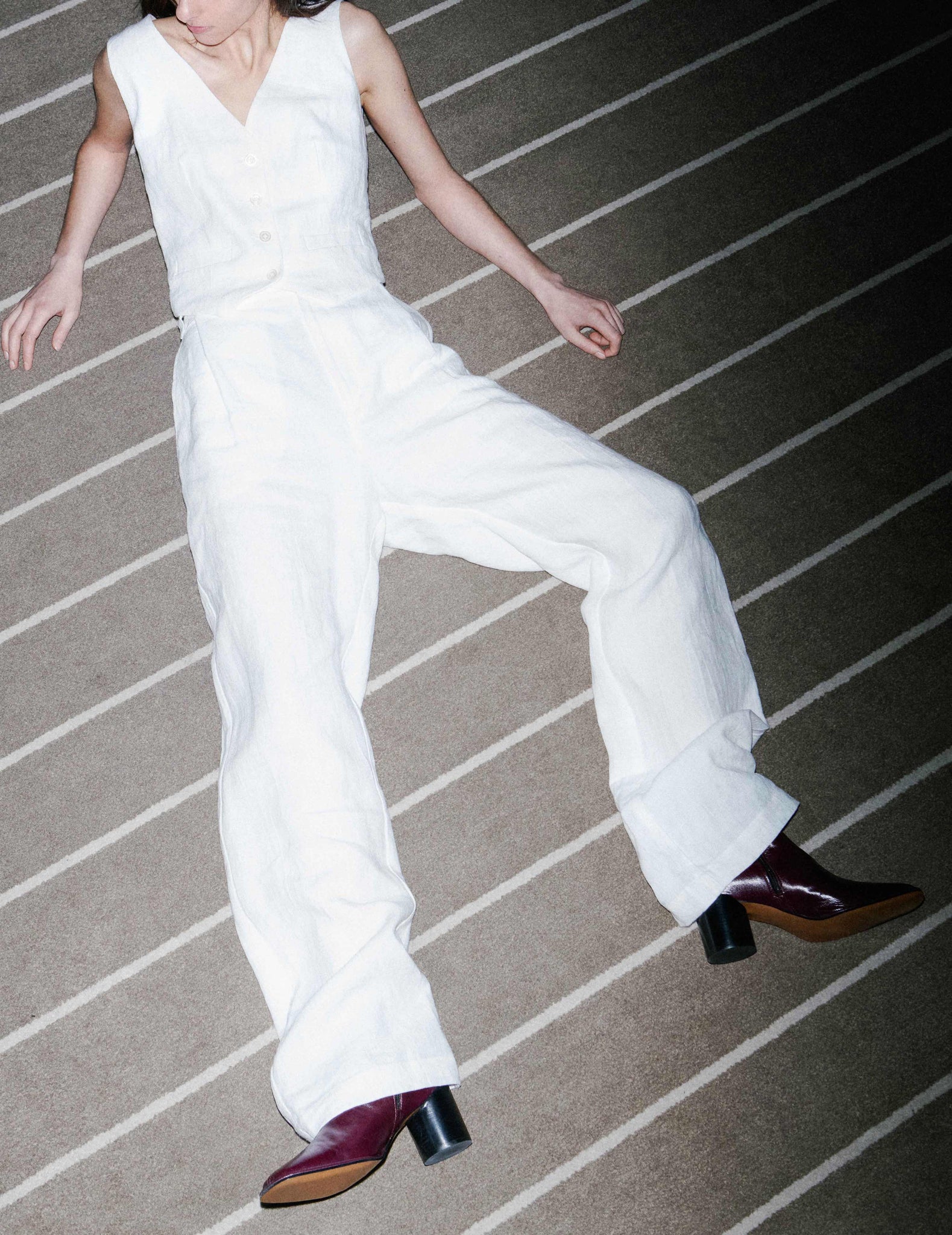 Shamie Shiny lamb Aubergine - Anonymous Copenhagen