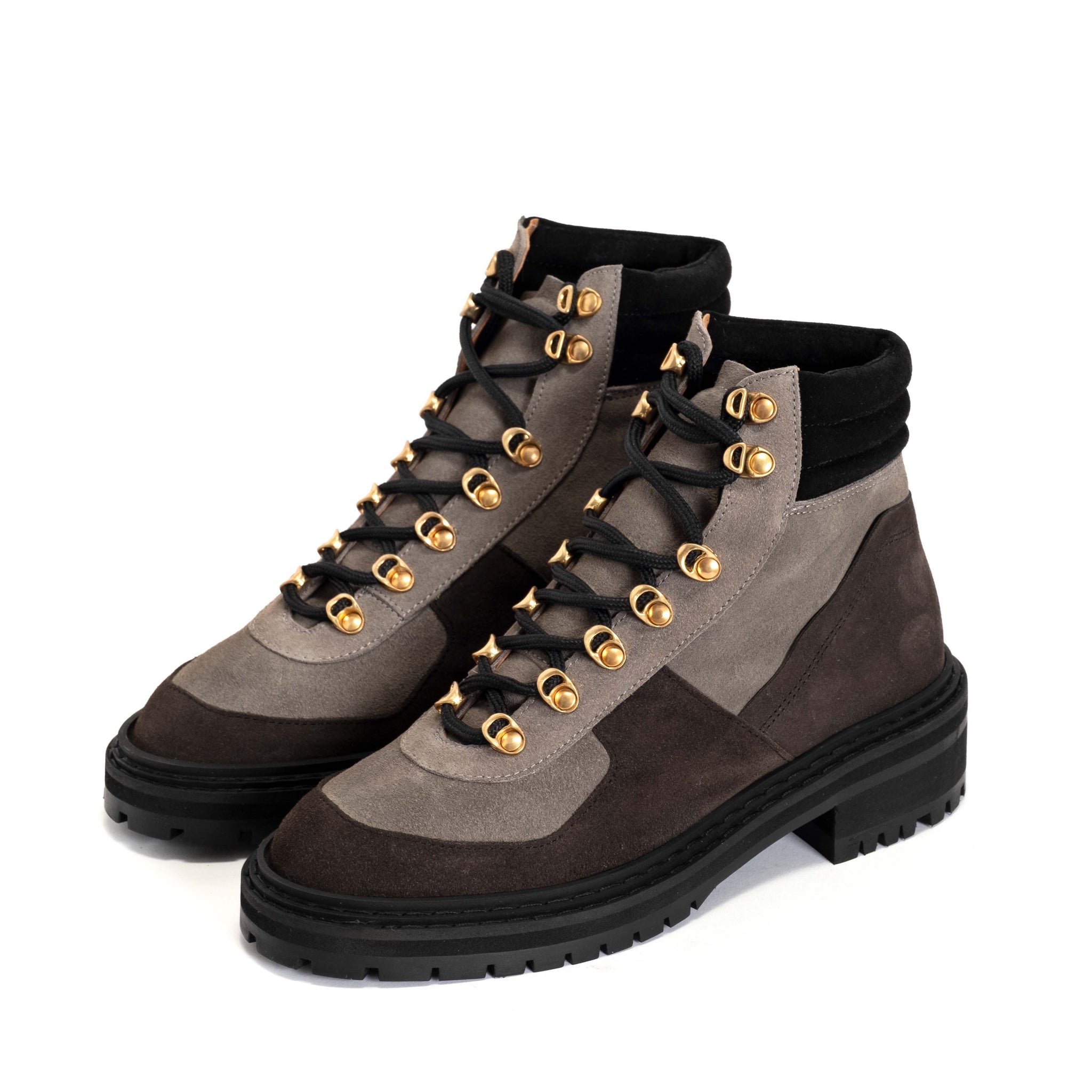 Tekka 30 Calf suede Shark grey, Mushroom & Off white - Anonymous Copenhagen